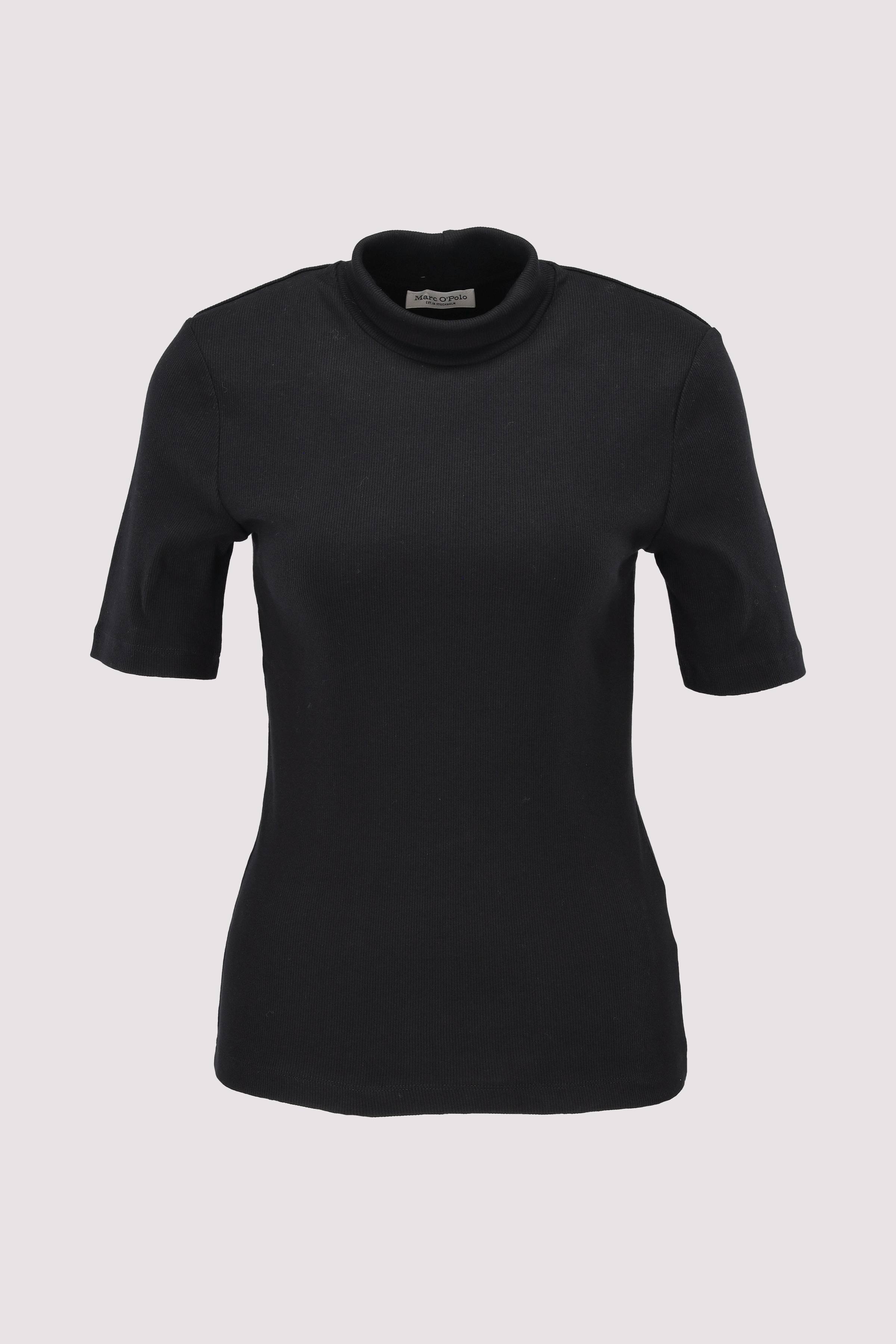 T-shirt, stand-up collar, shor