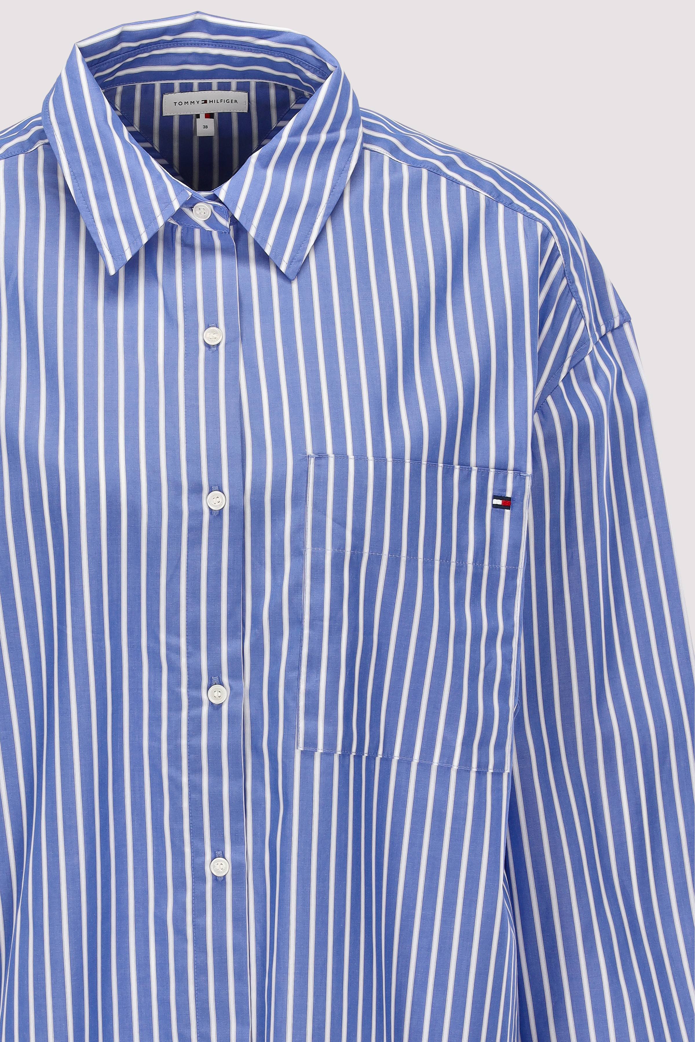 Tommy Hilfiger - MODERN POPLIN BLUE STR SHIRT L