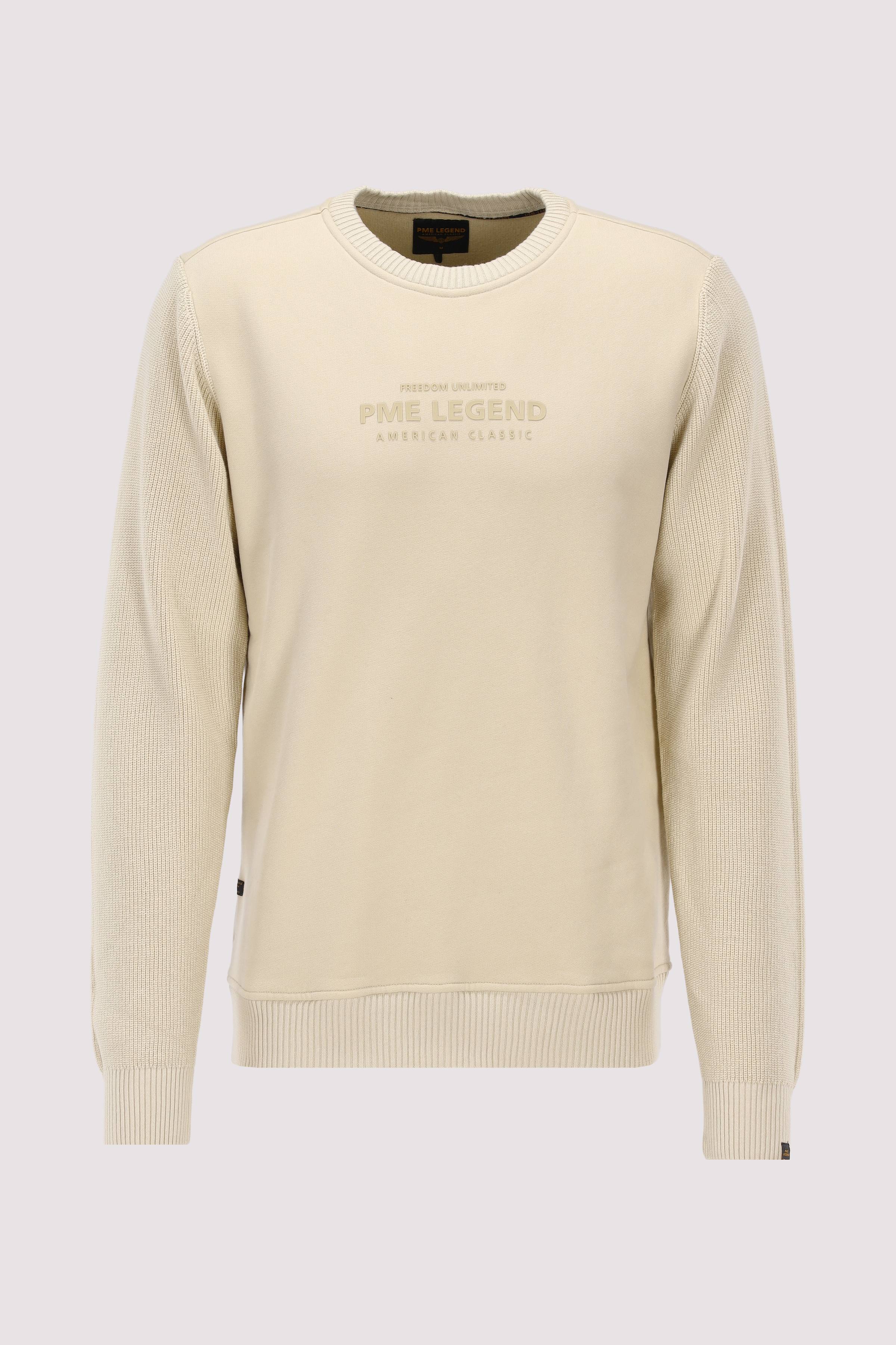 Crewneck sweat knit combinatio