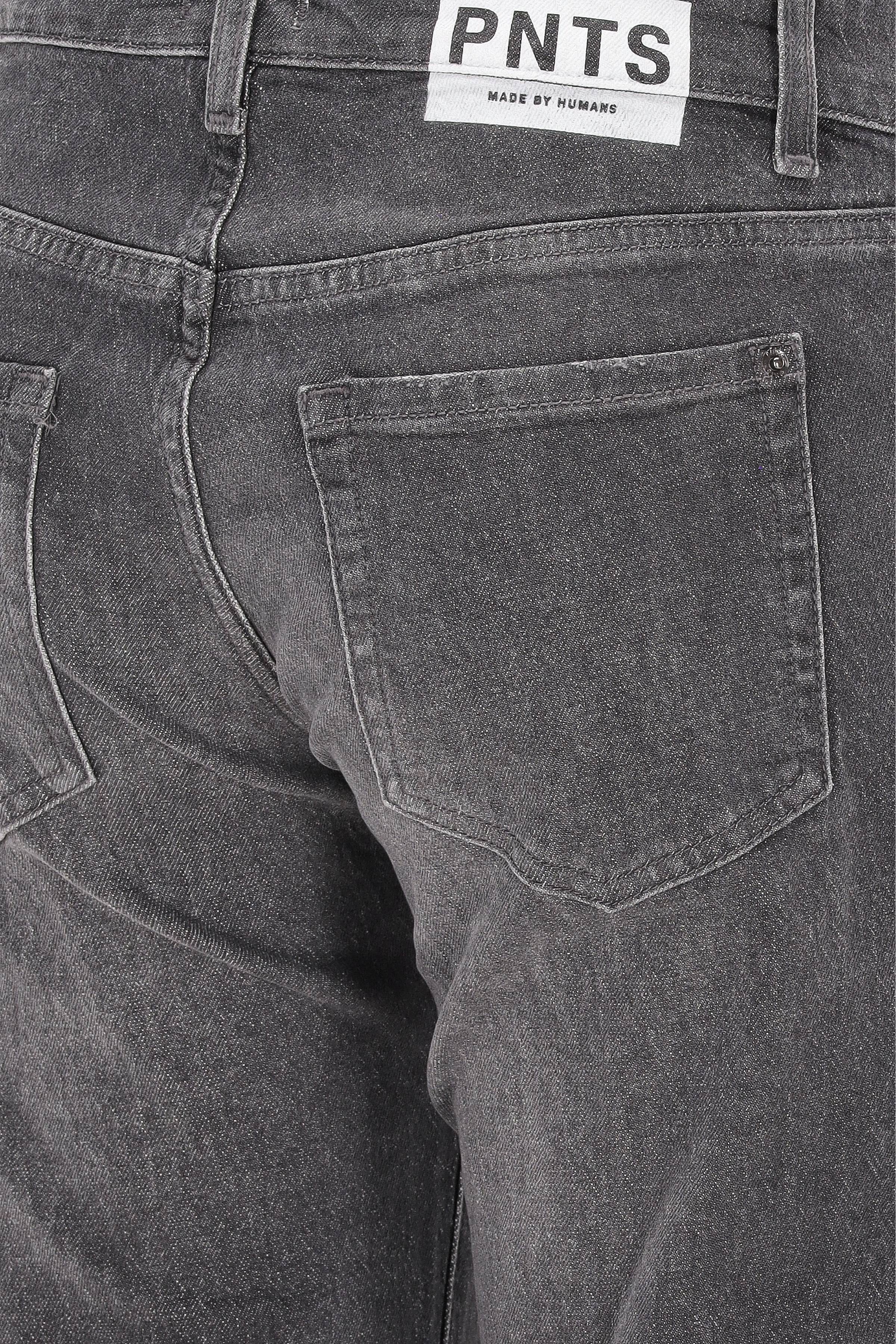 PNTS - PNTS Damen Skinny Jeans Dunkelgrau