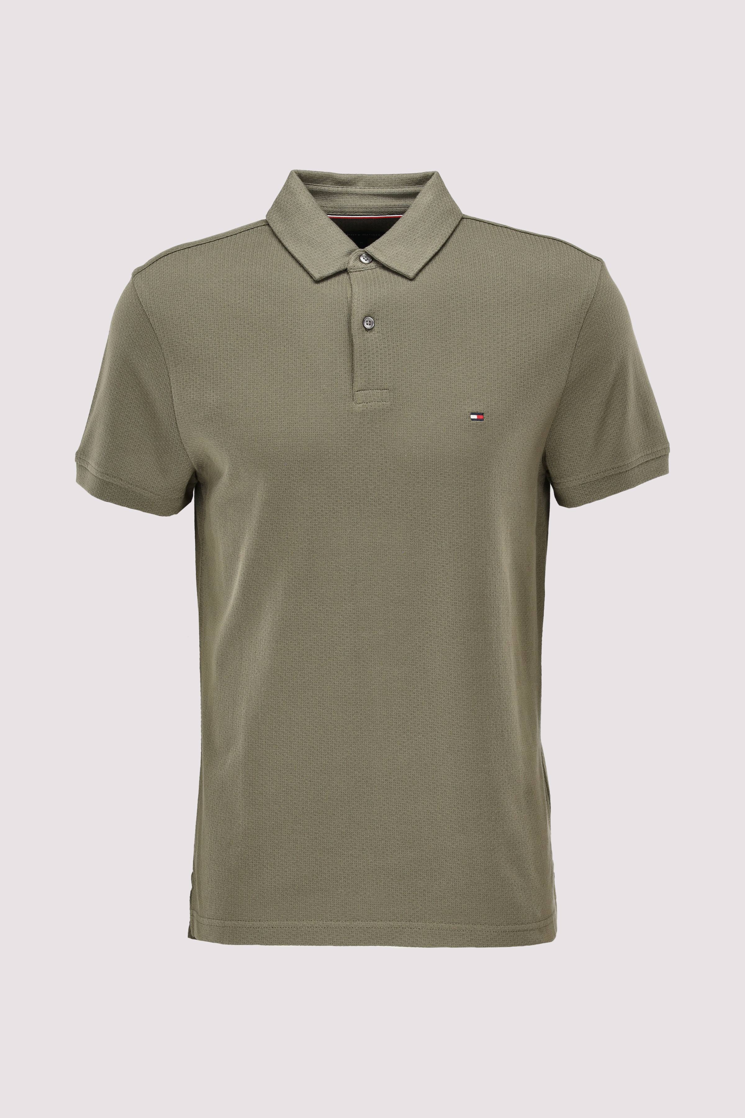 OPEN KNIT REG POLO