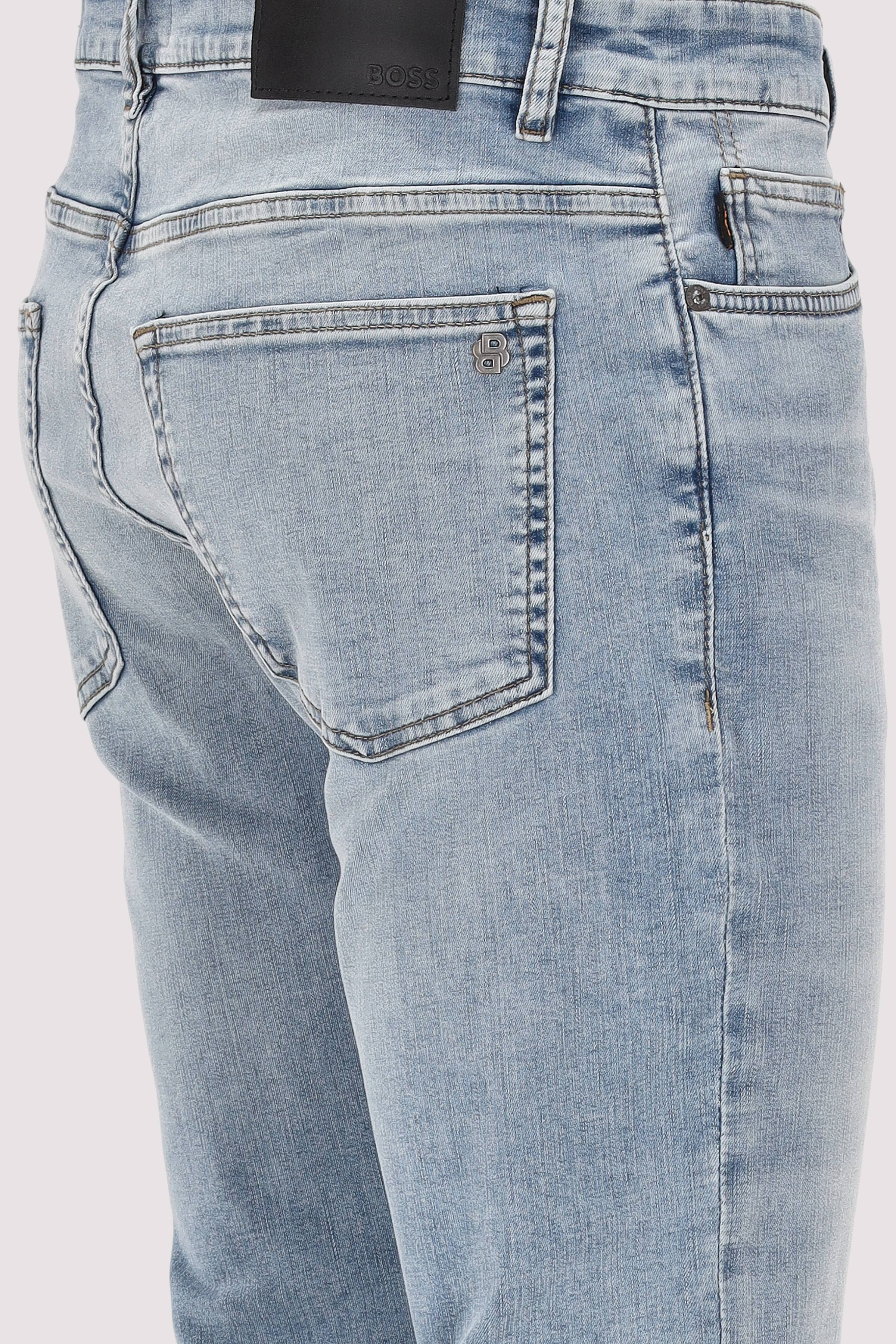 BOSS - BOSS Herren-Jeans Turquoise Aqua Stretch