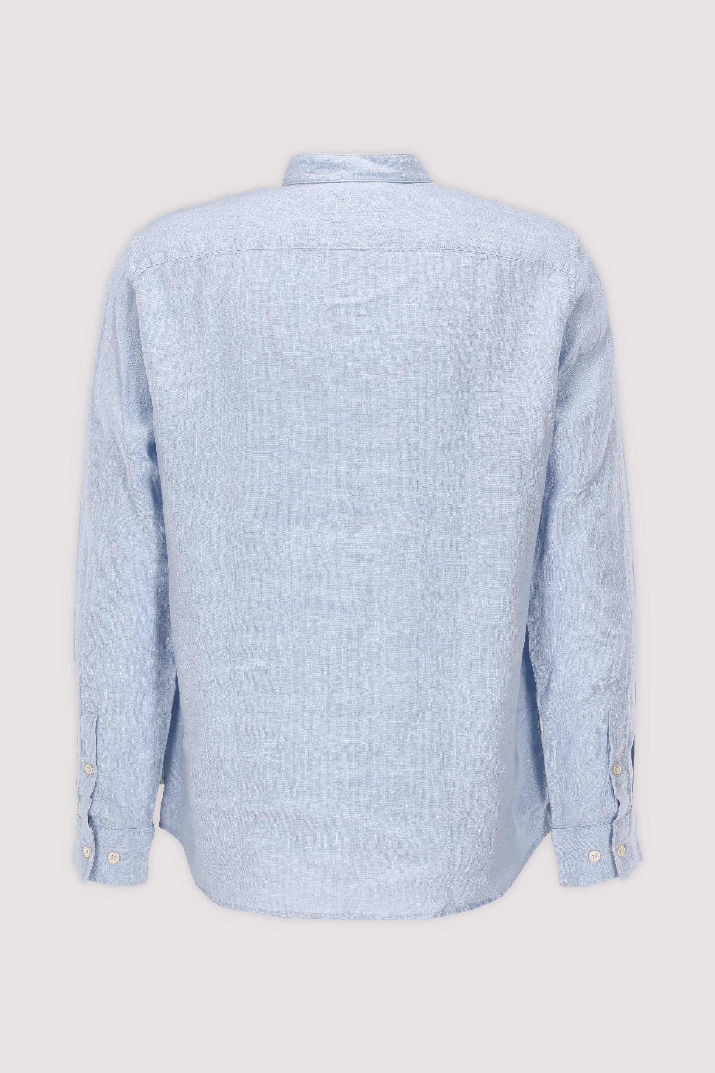 Marc O'Polo Leinenhemd in Dusted blue