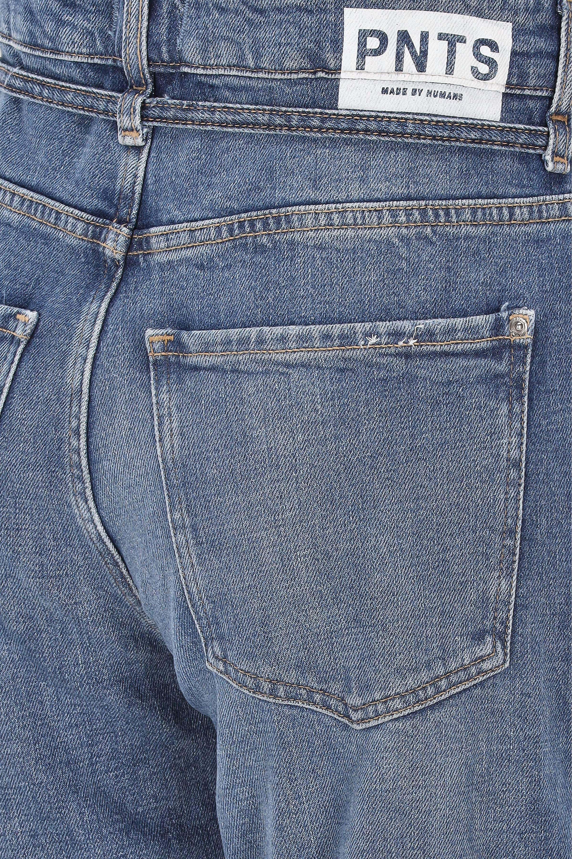 PNTS - PNTS Wide-Leg-Jeans Mittelblau Lässig