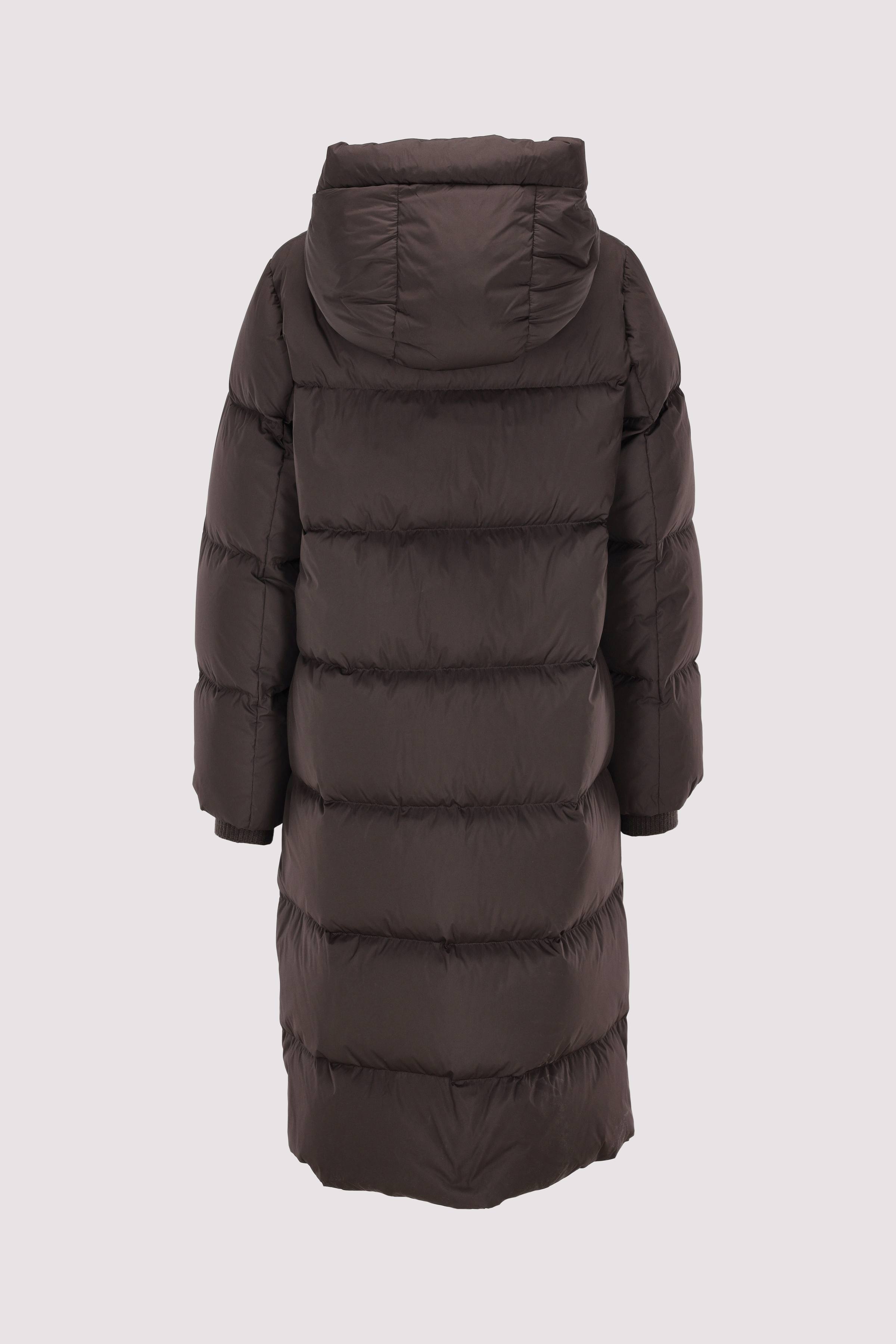 Coat, down filled, with hood, 