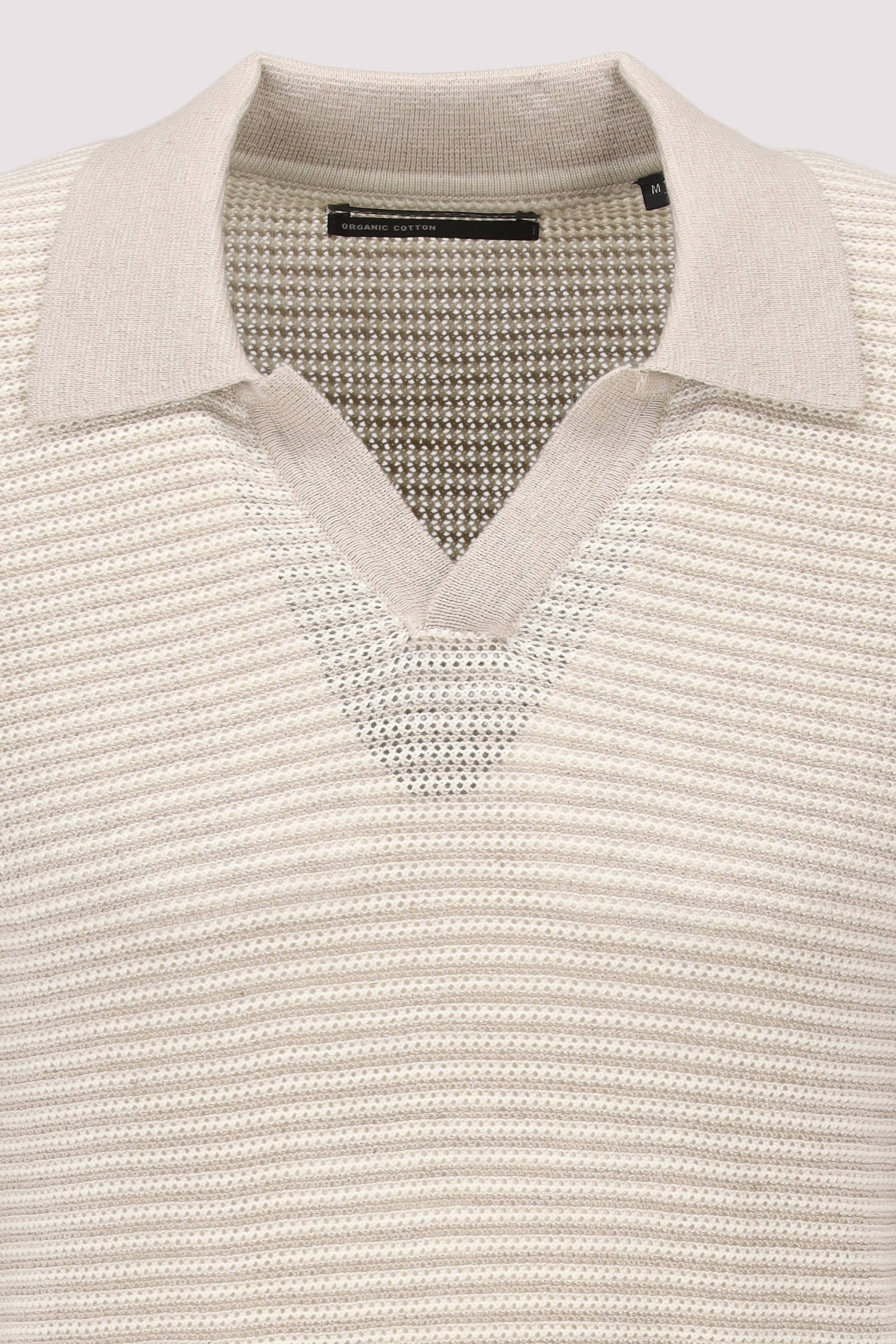 Marc O Polo Casual - Marc O'Polo Poloshirt Grau Leinenmix