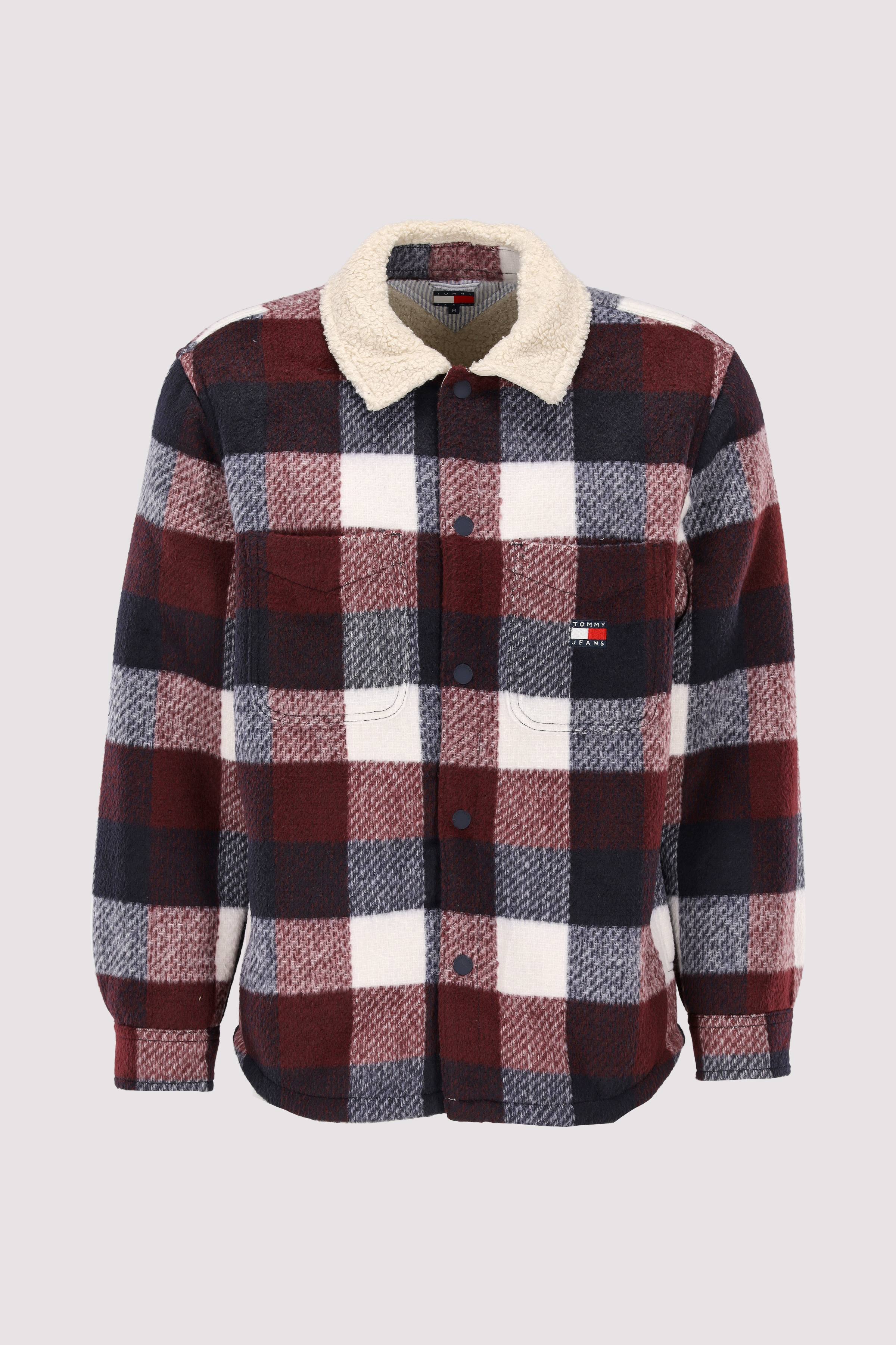 TJM CHECK TEDDY OVERSHIRT EXT