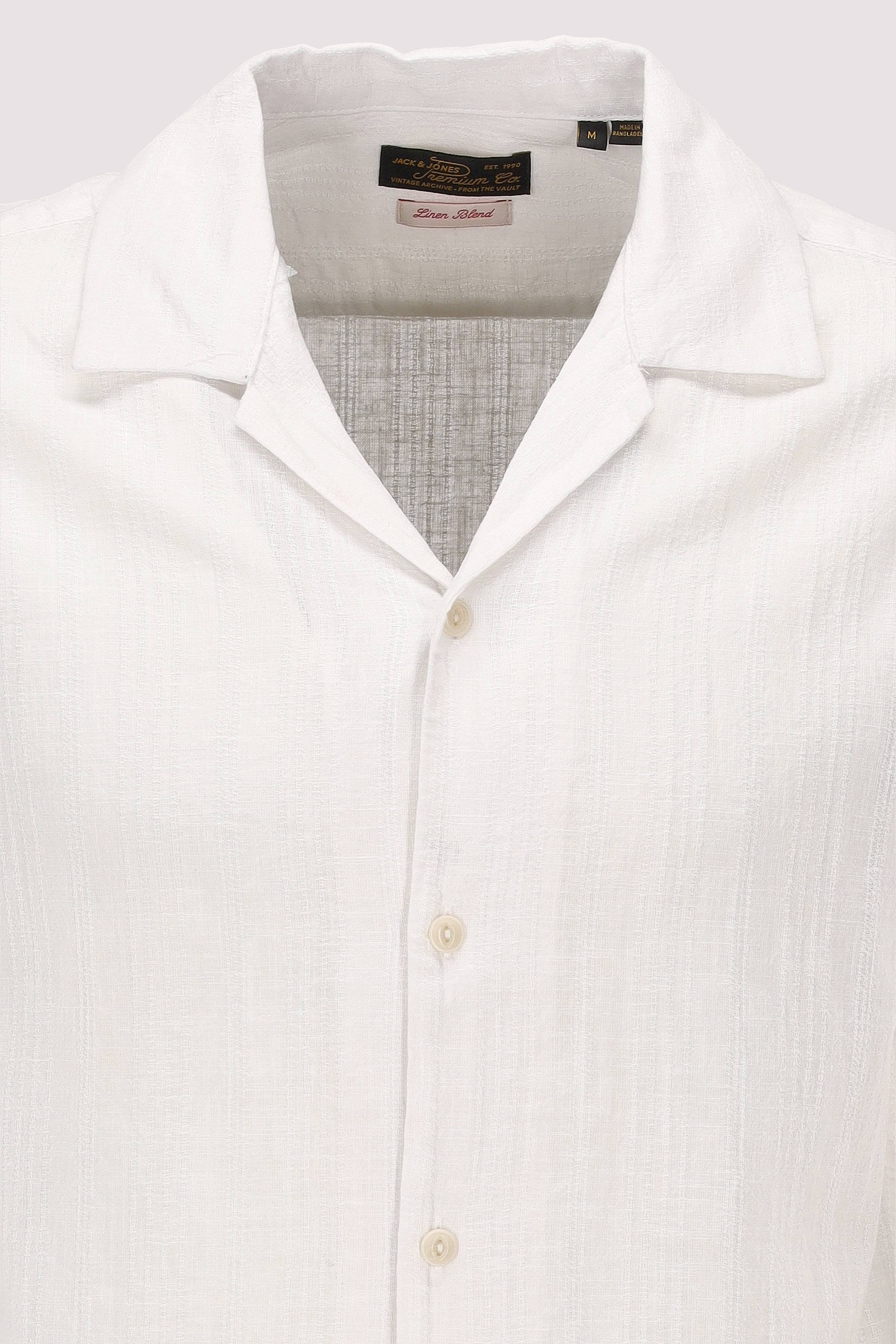 Jack and Jones - Kurzarmhemd Bright White Regular