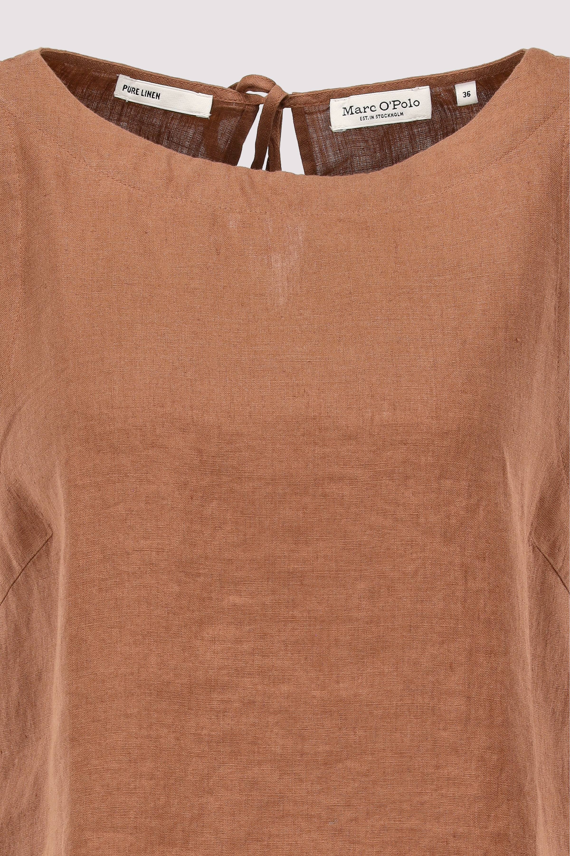 Marc O Polo Casual - Marc O'Polo Bluse Leinen Braun