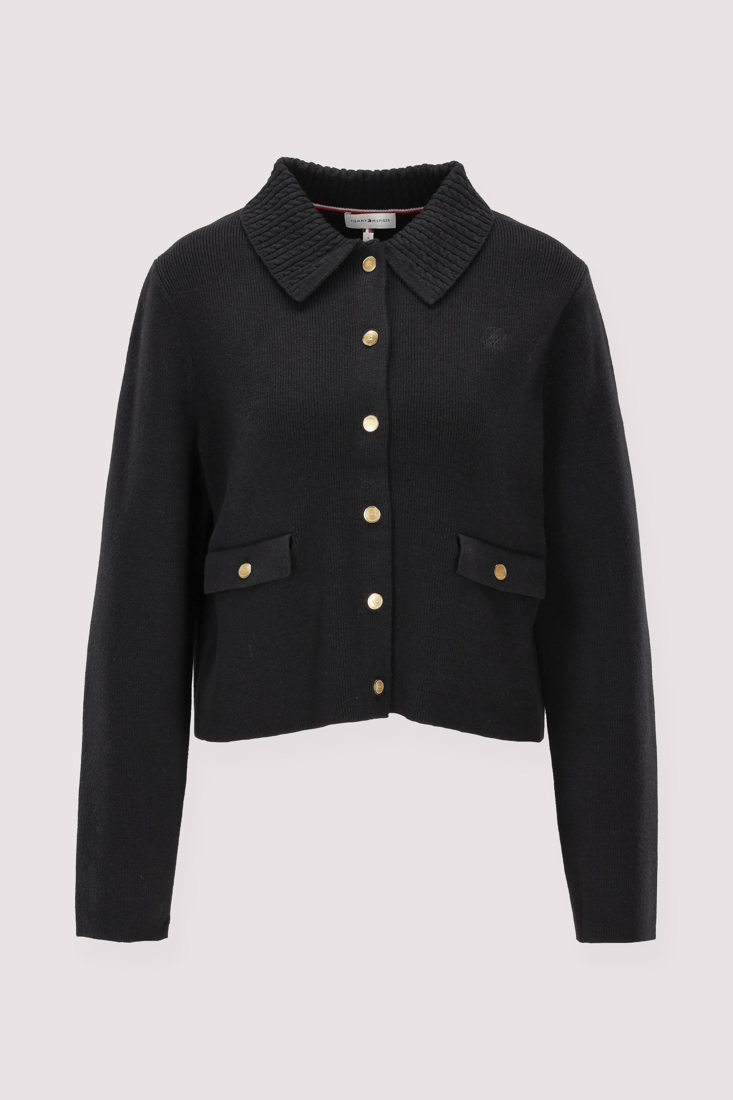 Tommy Hilfiger kurze Strickjacke Bio