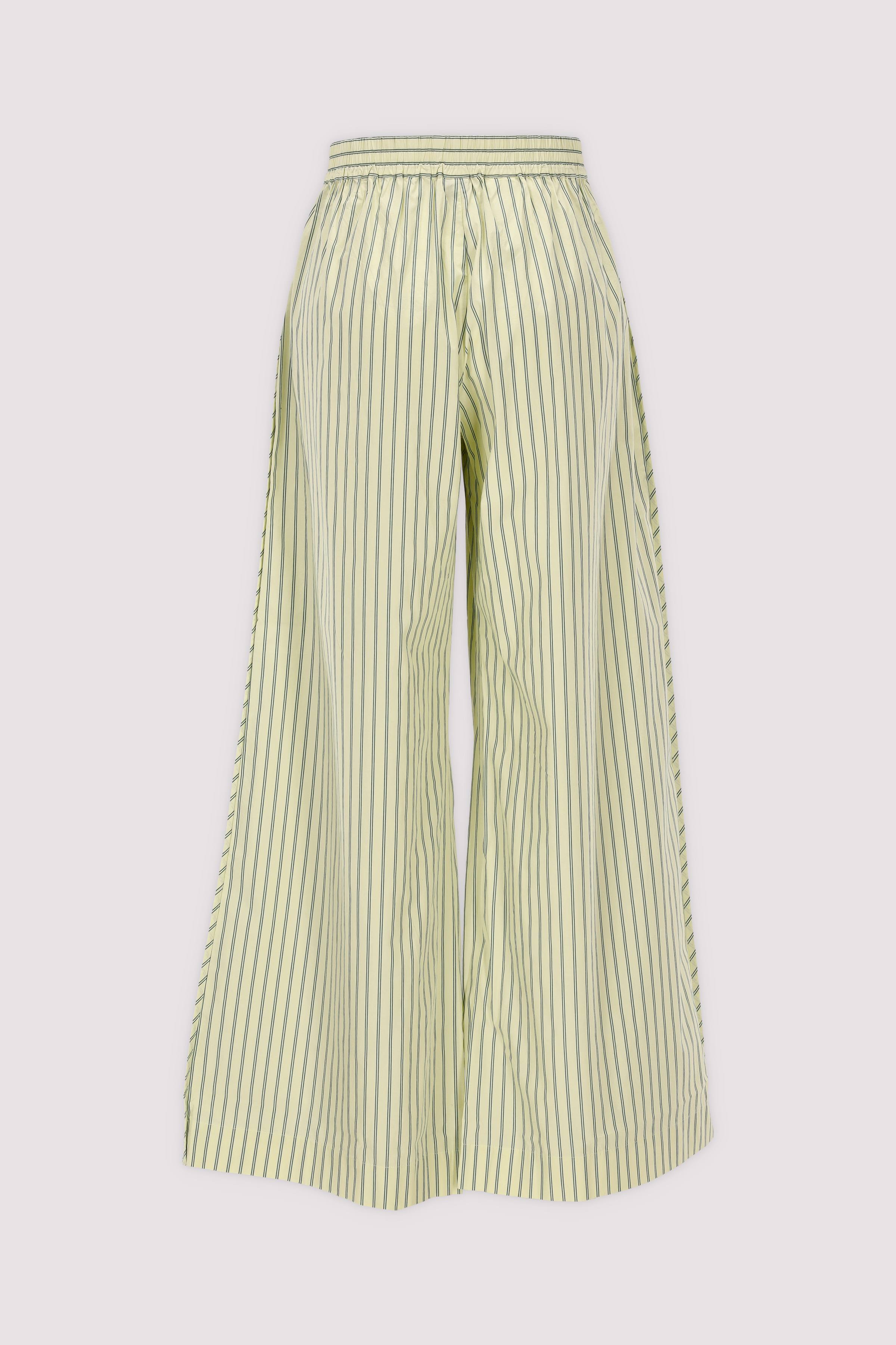 BOSS Wide-Leg-Hose Grün Elegant