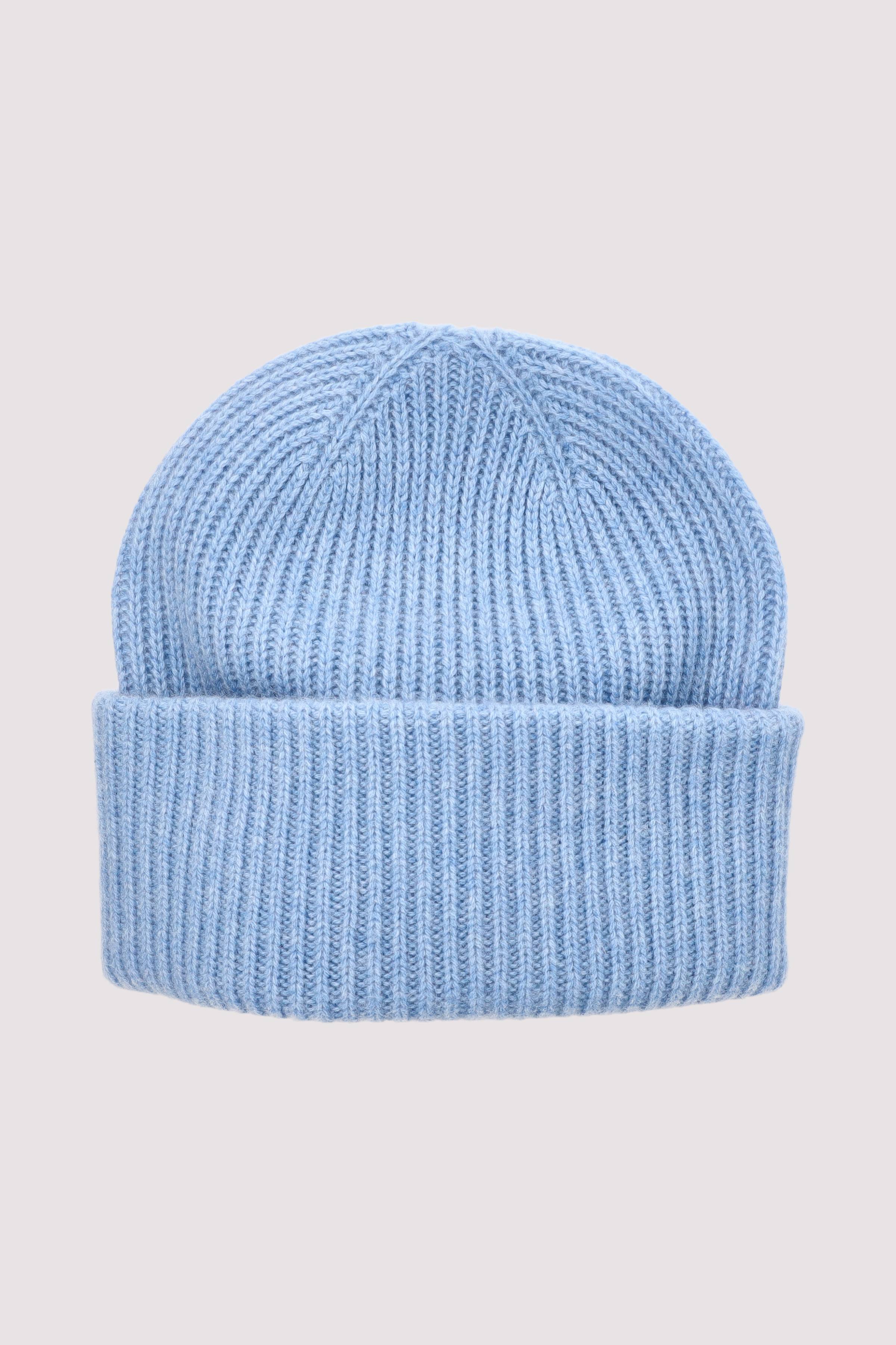 Pontia - Mütze hellblau, weich, warm, vielseitig.