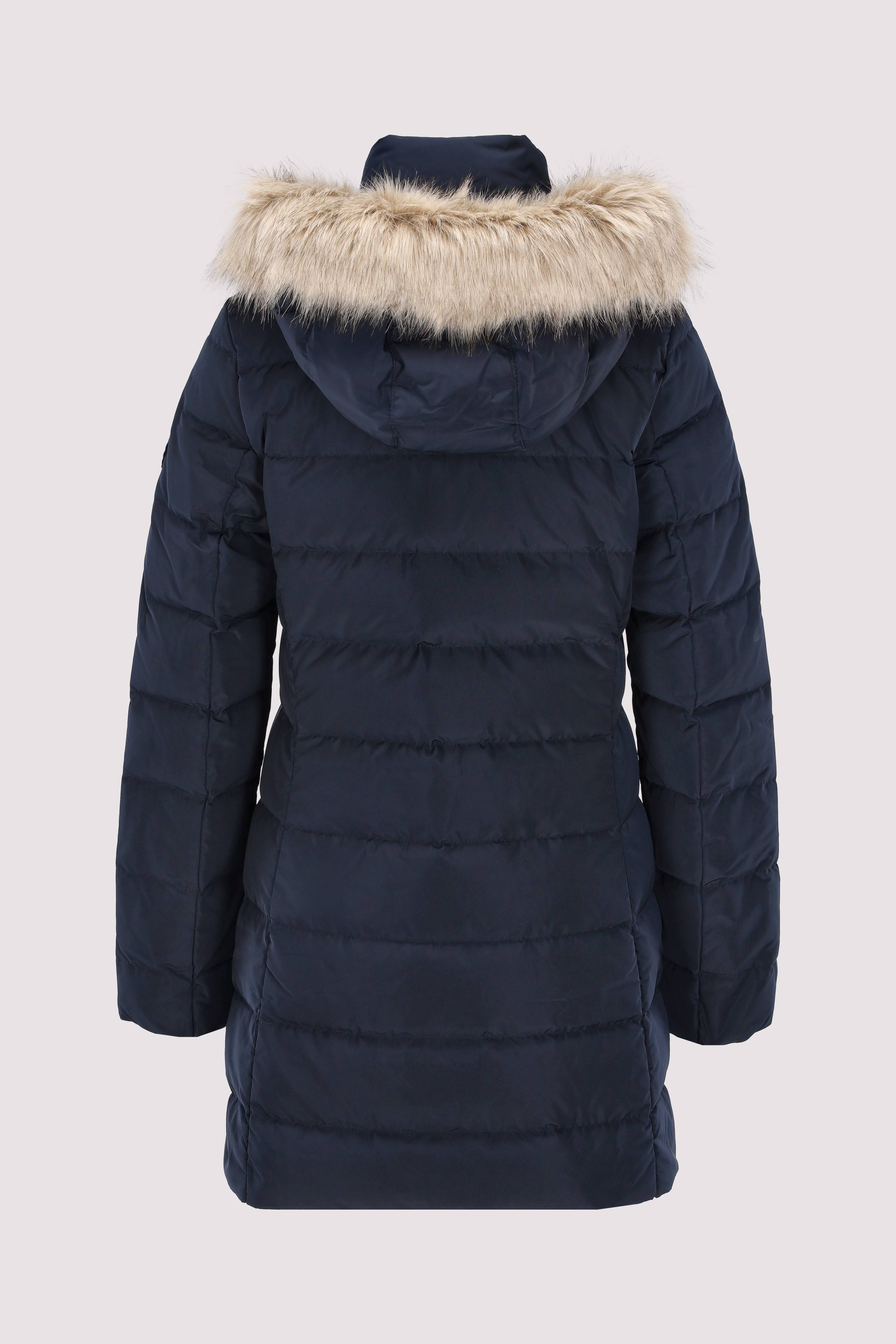 MW DOWN SLIM COAT WITH FUR