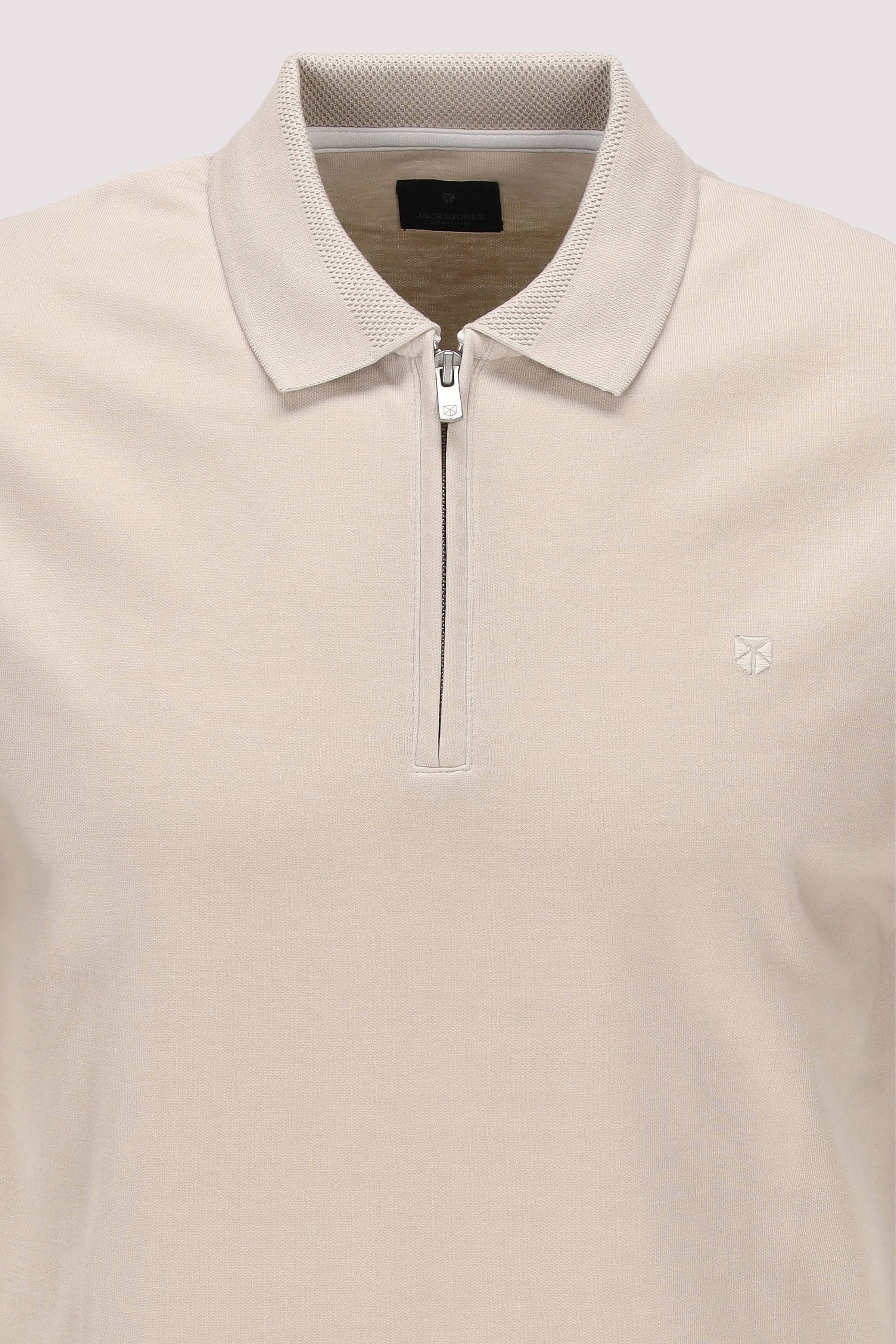 Jack and Jones - JPRBLAETHAN SS ZIP POLO SN