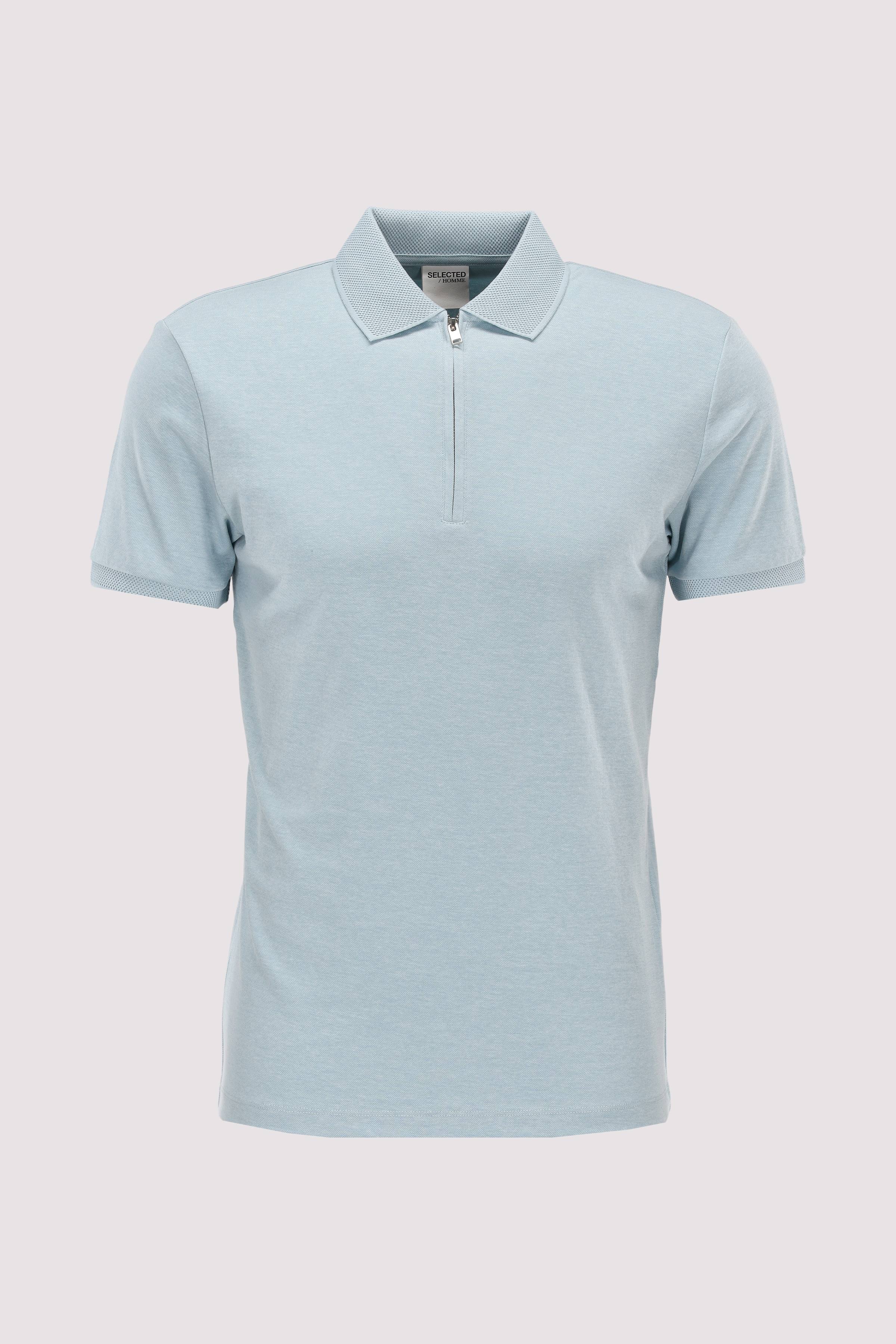 SLHFAVE ZIP SS POLO NOOS