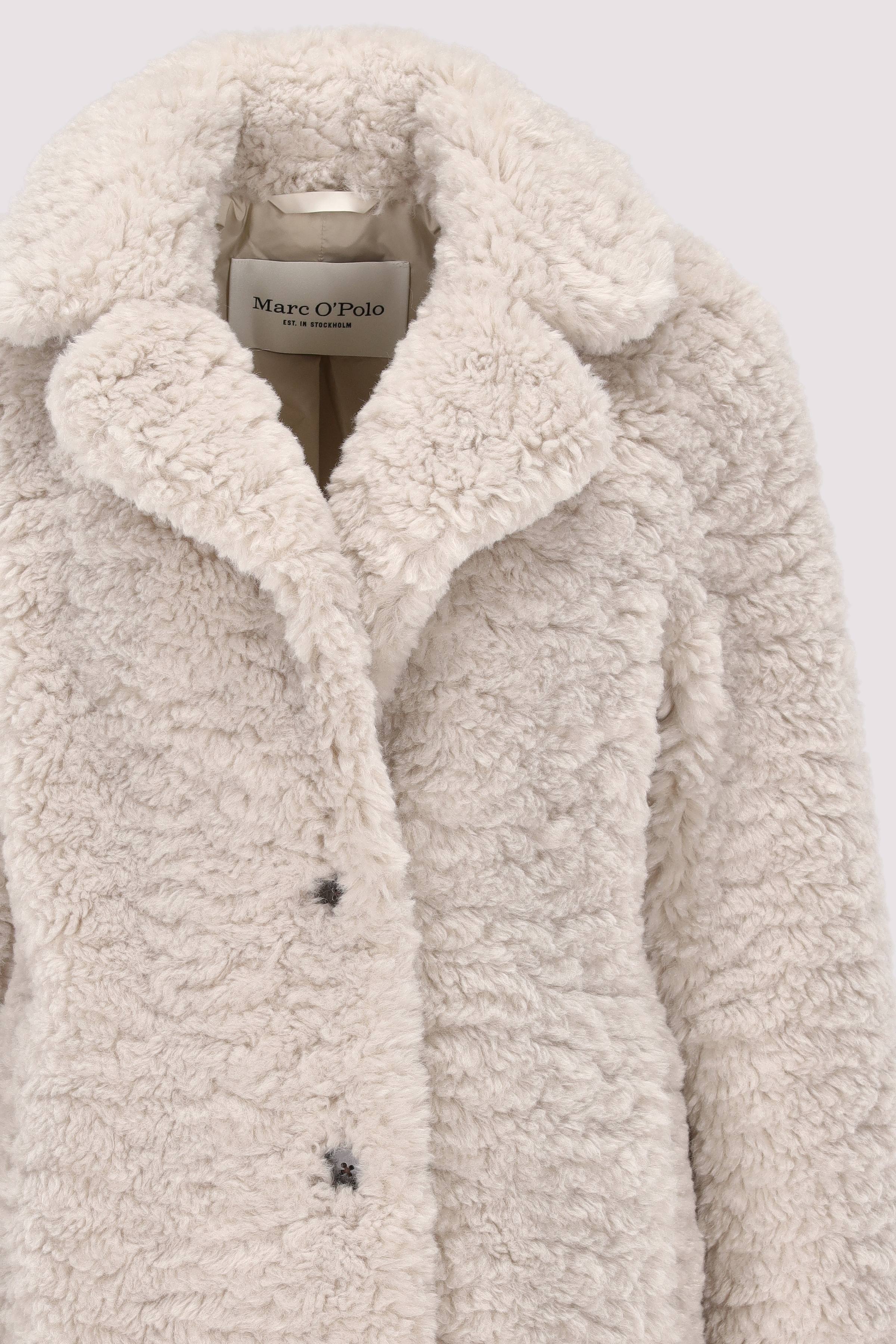 Marc O´Polo International - Coat, curly, lapel collar, ful