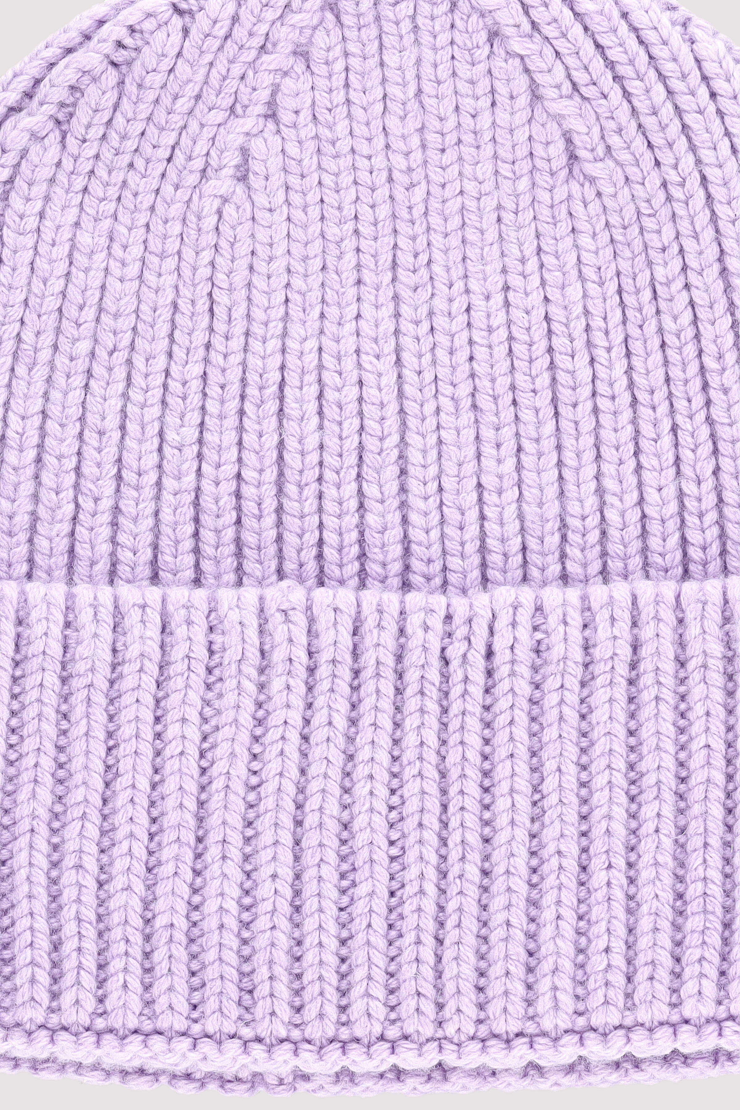 Lavendelfarbene Merino-Kaschmir Mütze