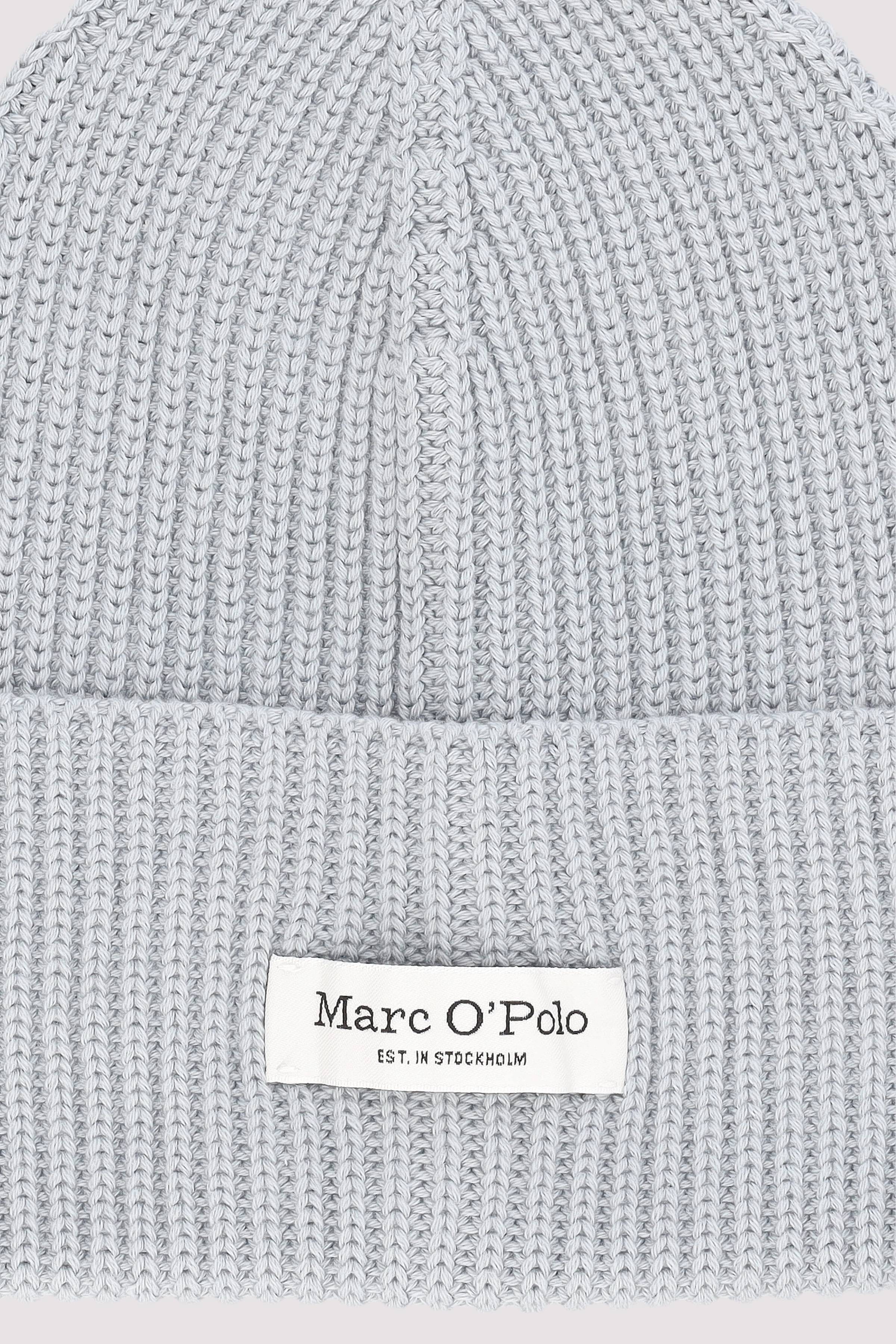 Marc O'Polo Damen Mütze Blau Baumwolle