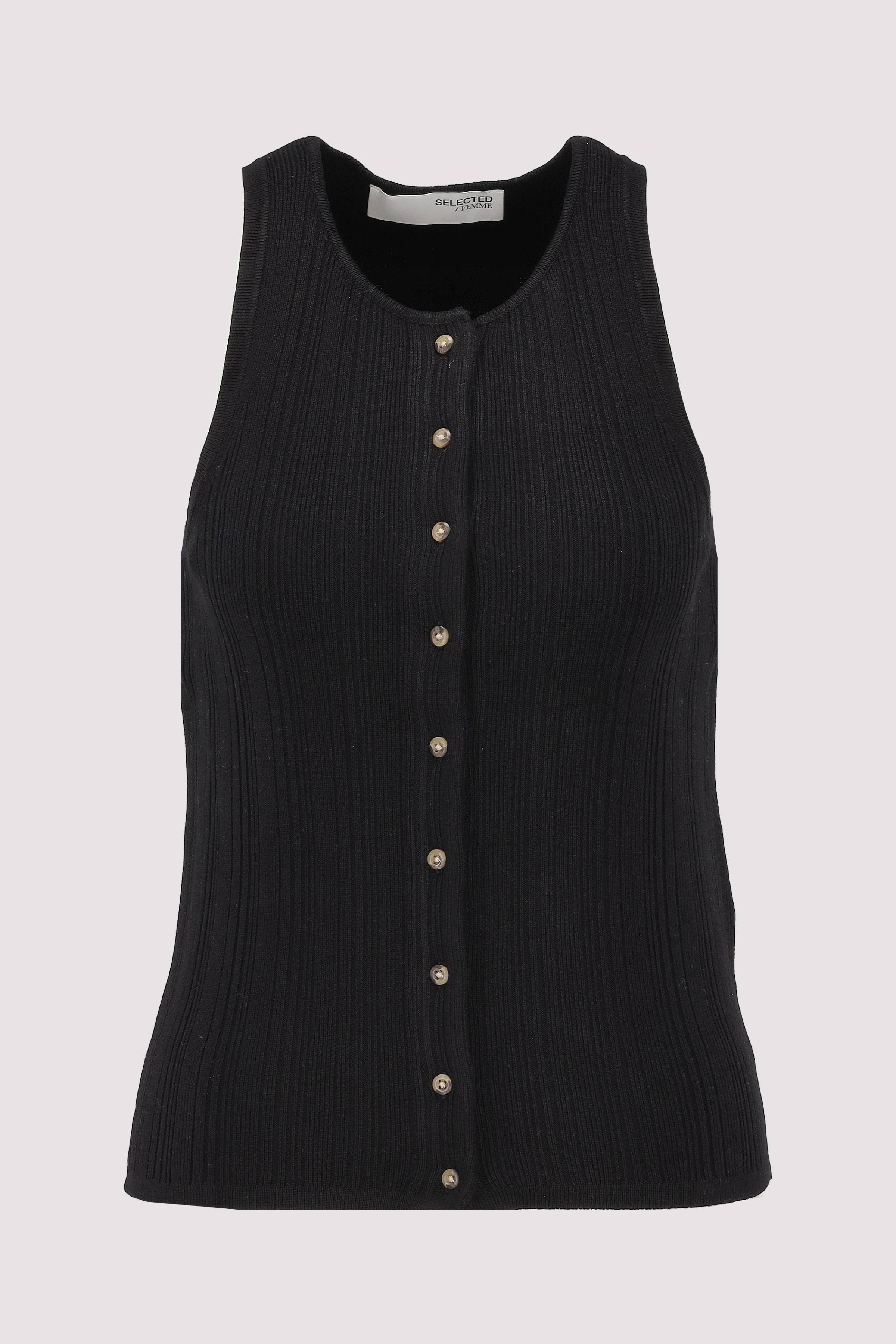 SLFTRIXIE SL KNIT BUTTON TOP