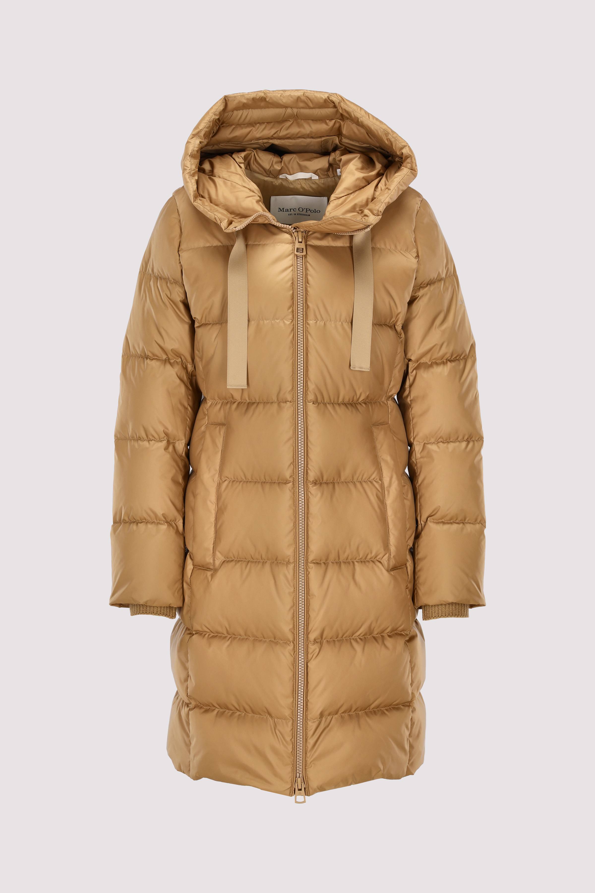 Coat, down filled, with hood, 