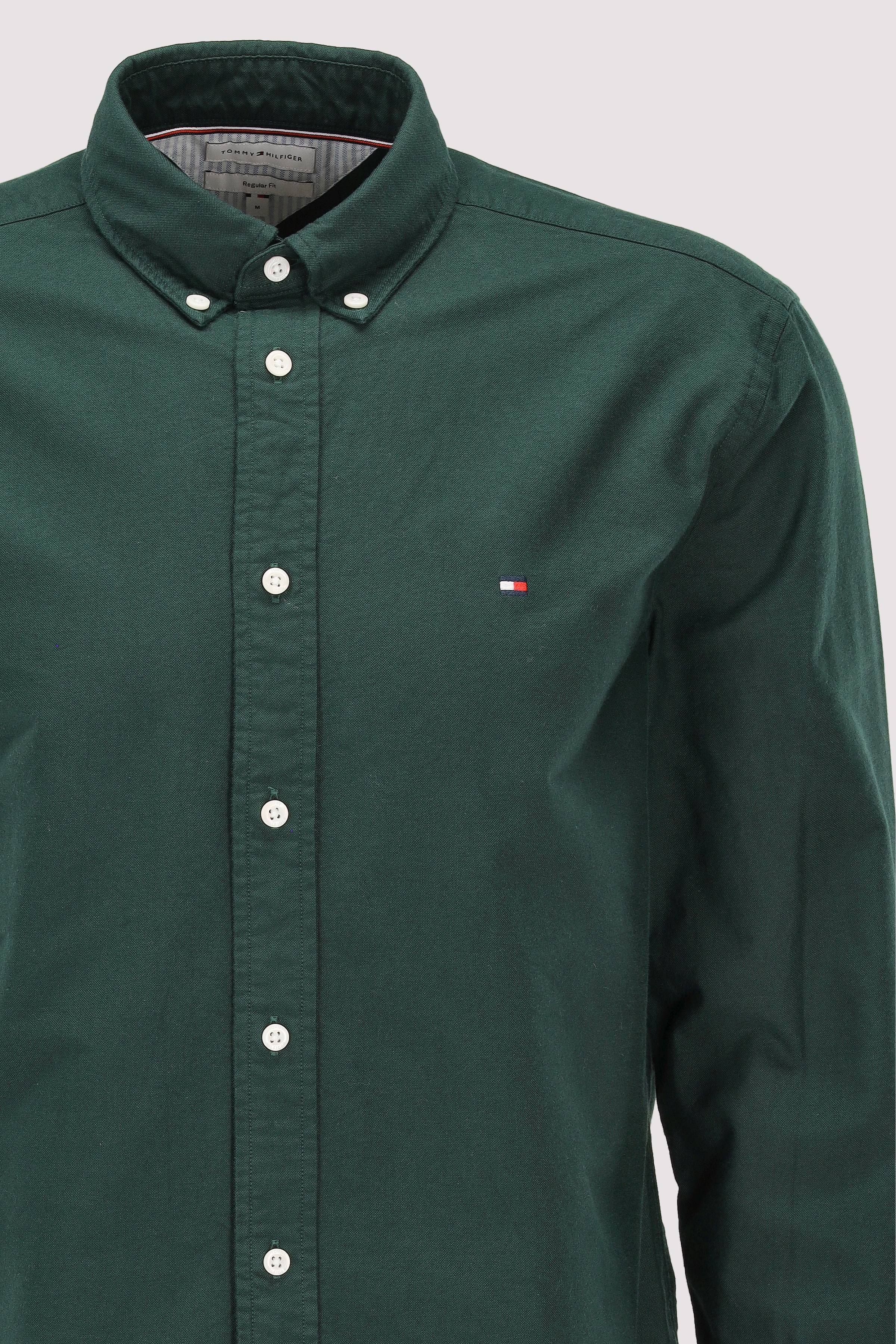 Tommy Hilfiger - Tommy Hilfiger Herren Langarmhemd grün
