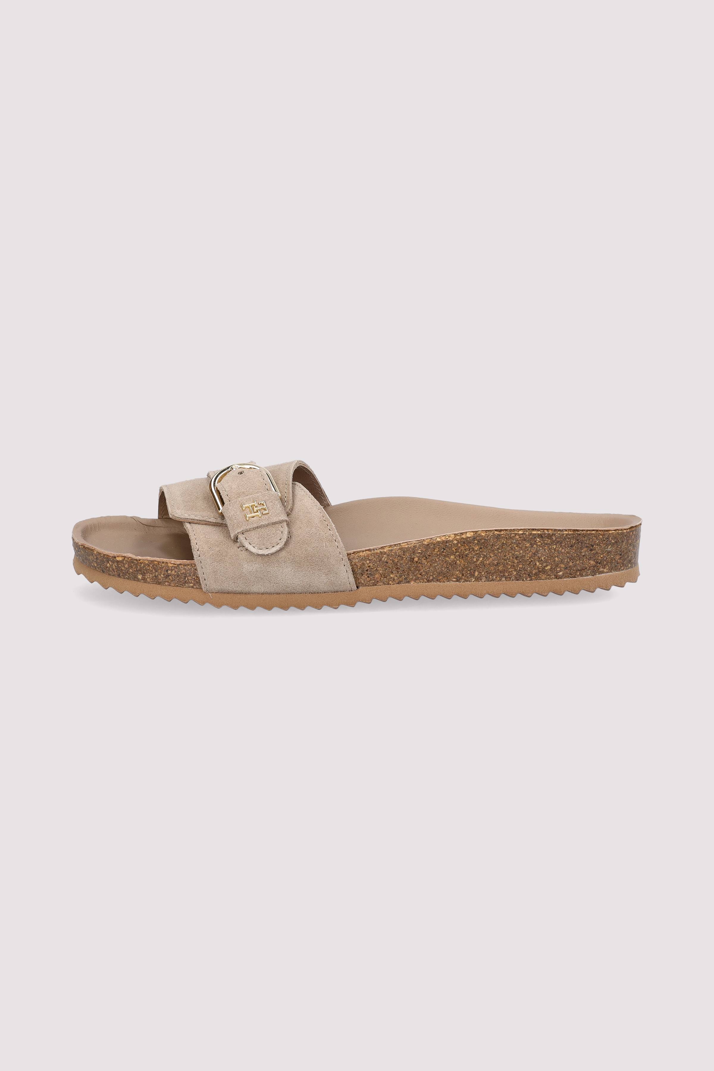 SOFT SUEDE ADJUSTABLE MULE