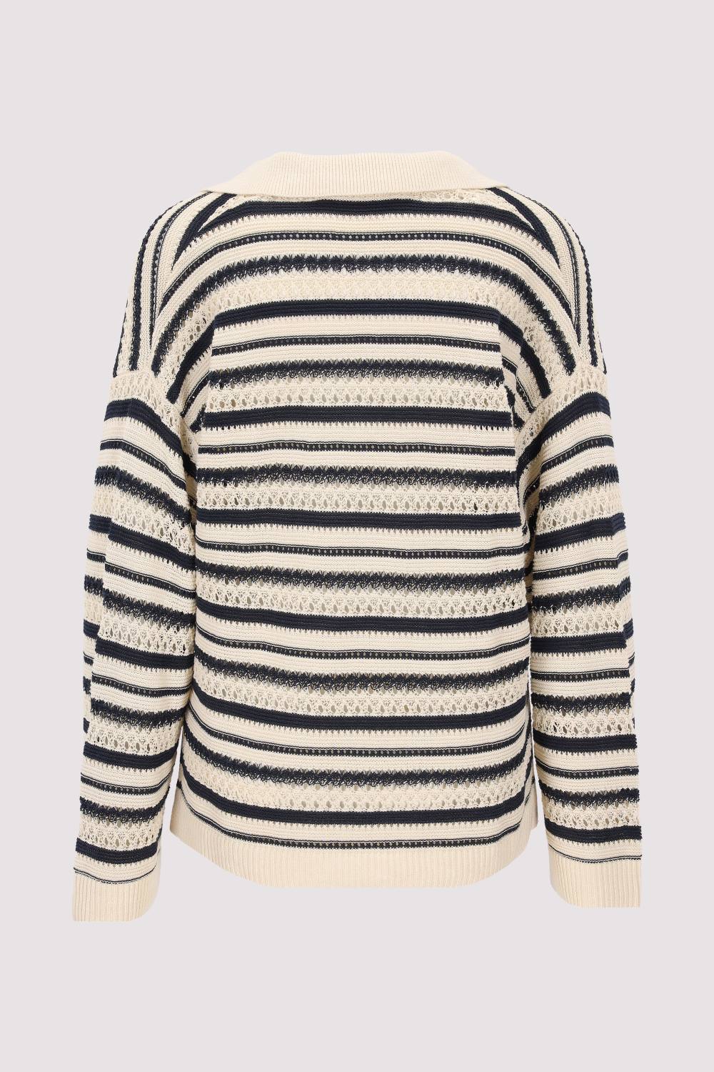 Tommy Hilfiger - CROCHET RLX LS POLO SWT Tommy Hilfiger - CROCHET RLX LS POLO SWT