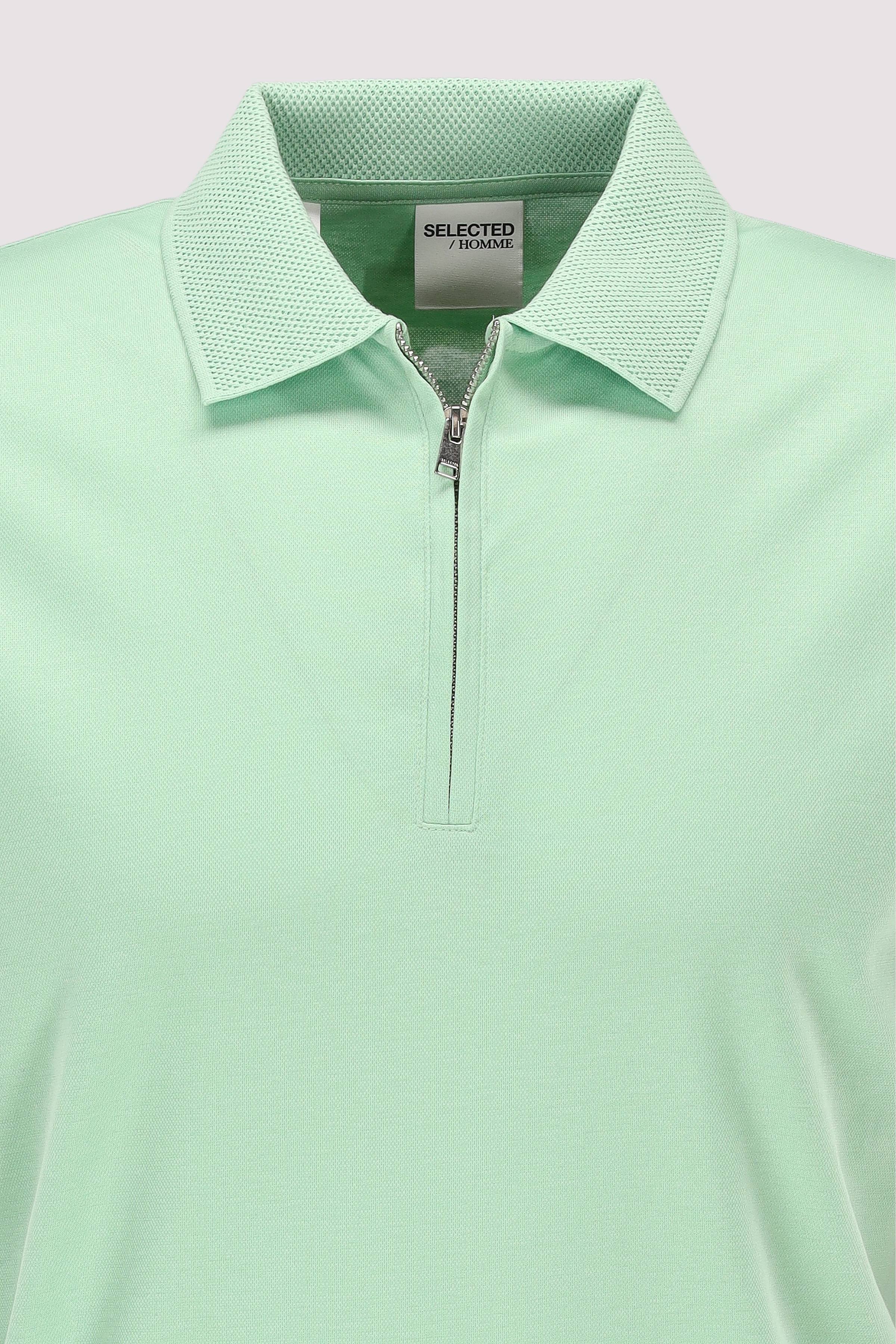 Selected - SLHFAVE ZIP SS POLO NOOS