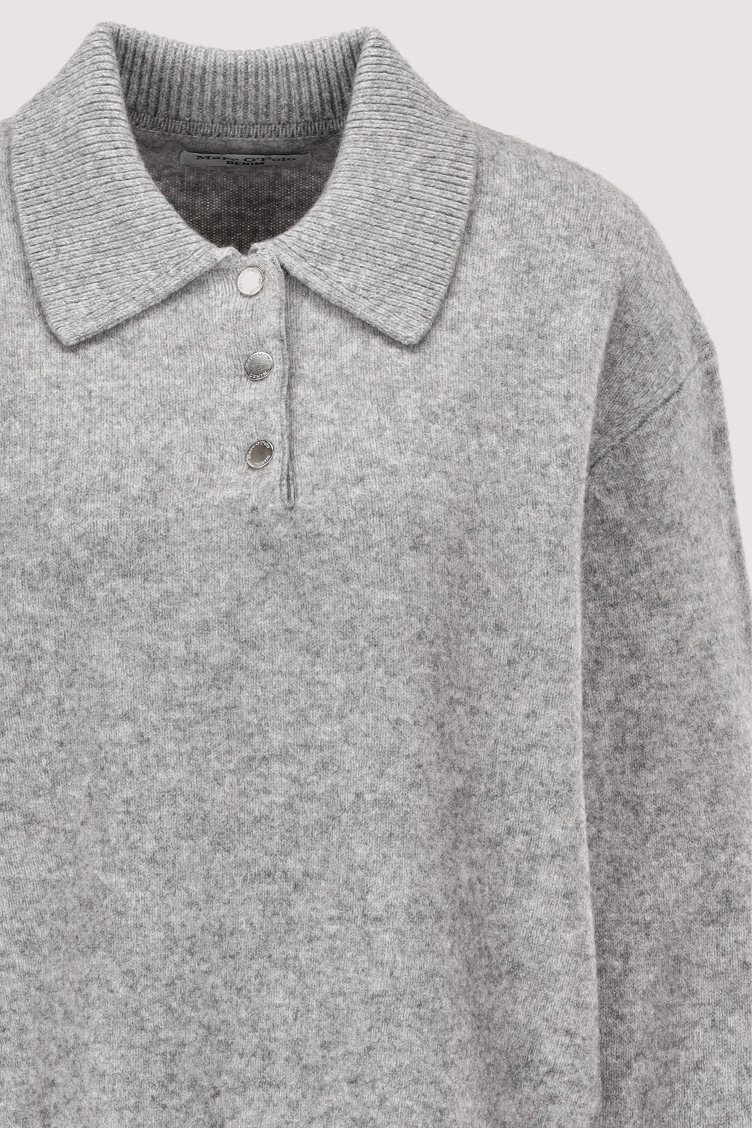 Marc O'Polo Denim - Marc O'Polo langer Pullover Schurwolle