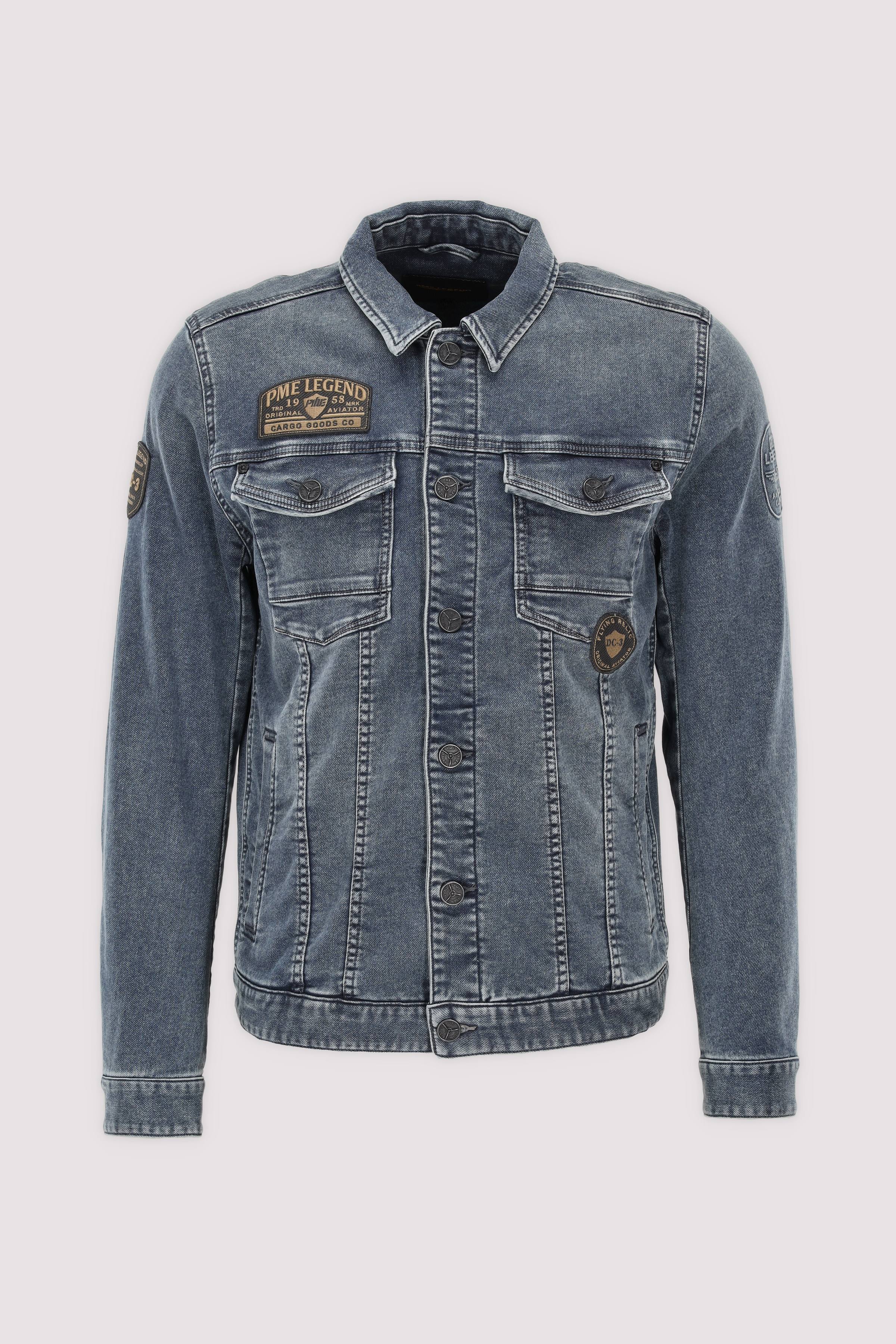 PME Legend Jeansjacke Denim grün robust