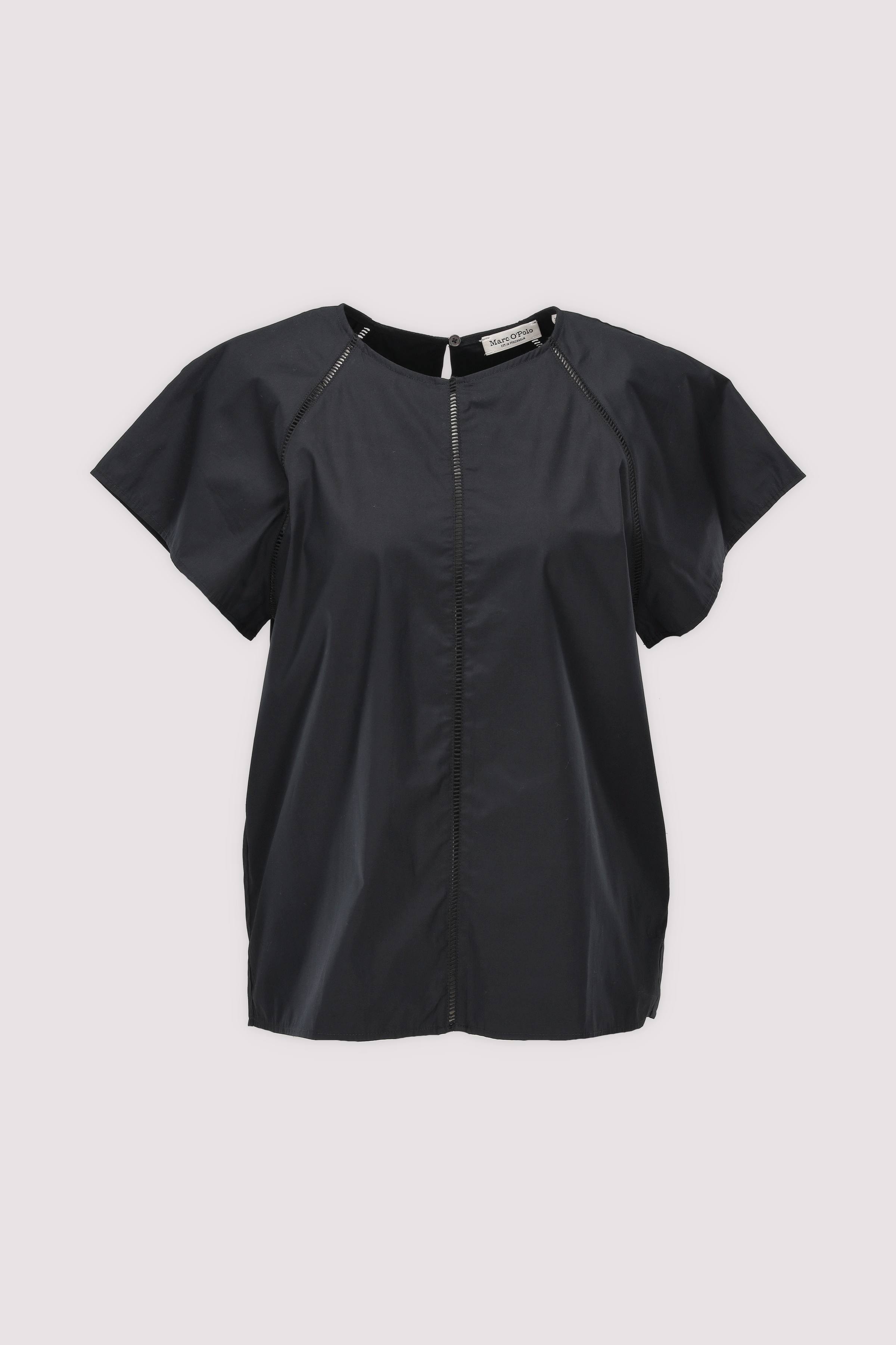 Marc O'Polo Bluse aus Baumwolle, schwarz