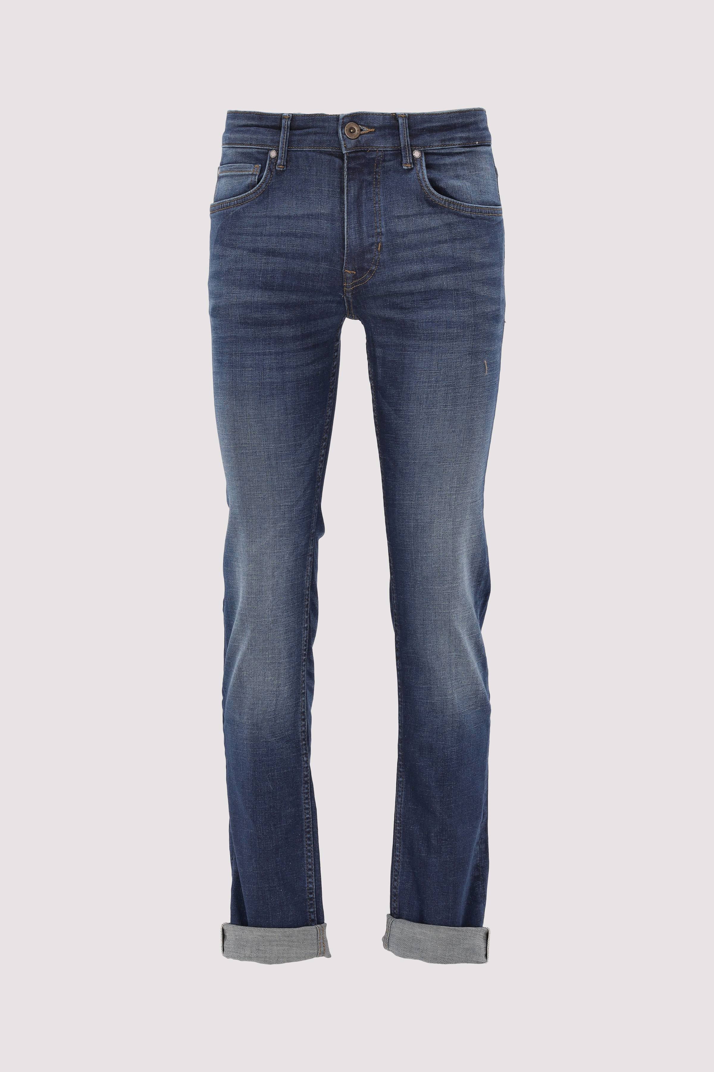 Marc O´Polo International - Denim trousers, shaped fit, sh