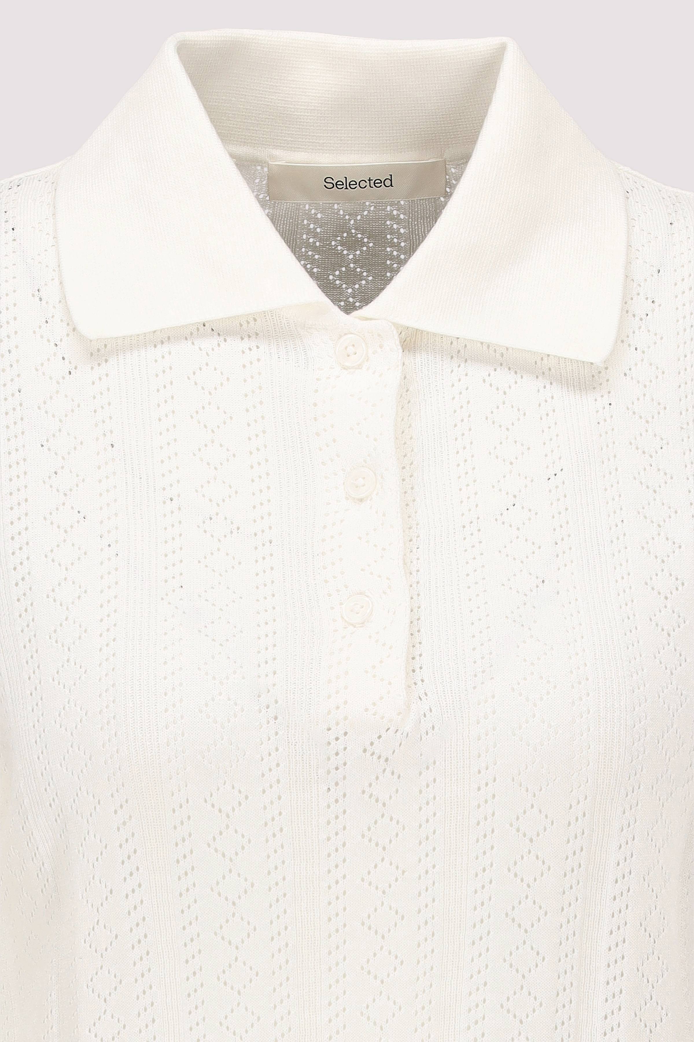 Selected - Selected Strick-T-Shirt 100% Baumwolle