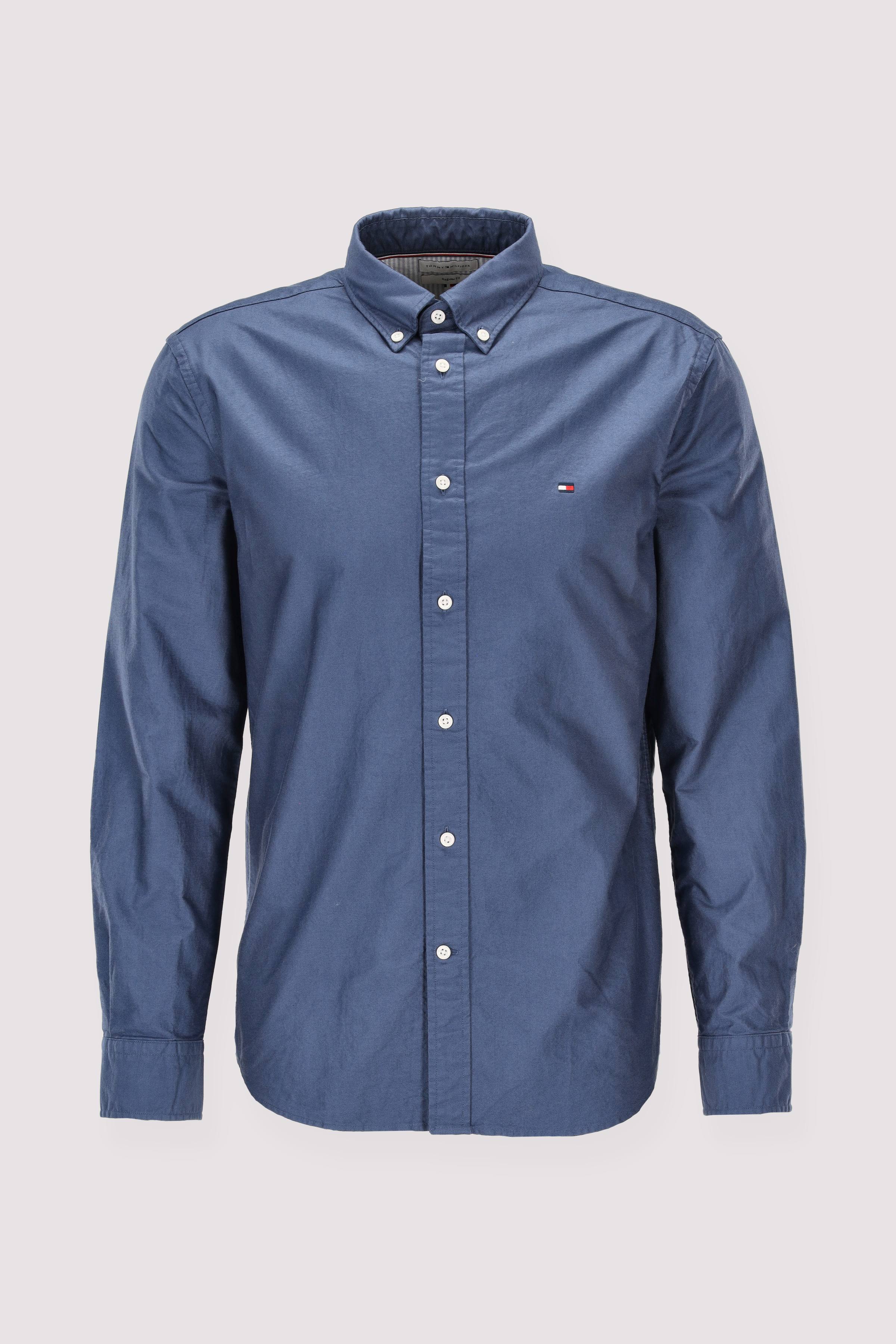 Tommy Hilfiger Langarmhemd blau zeitlos