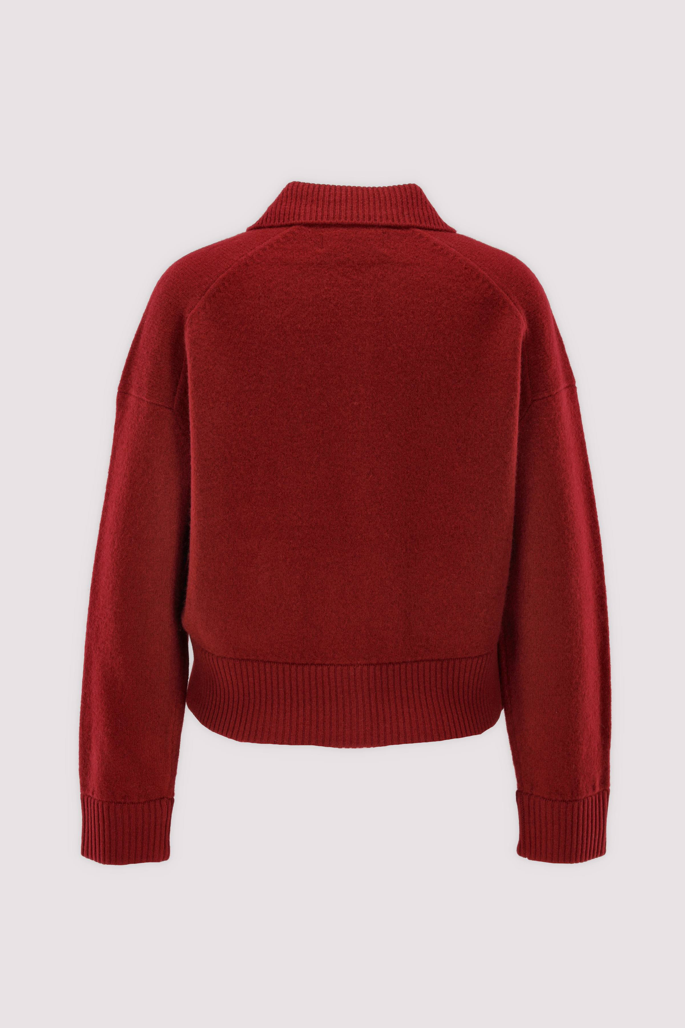 Marc O'Polo kurze Strickjacke Rot