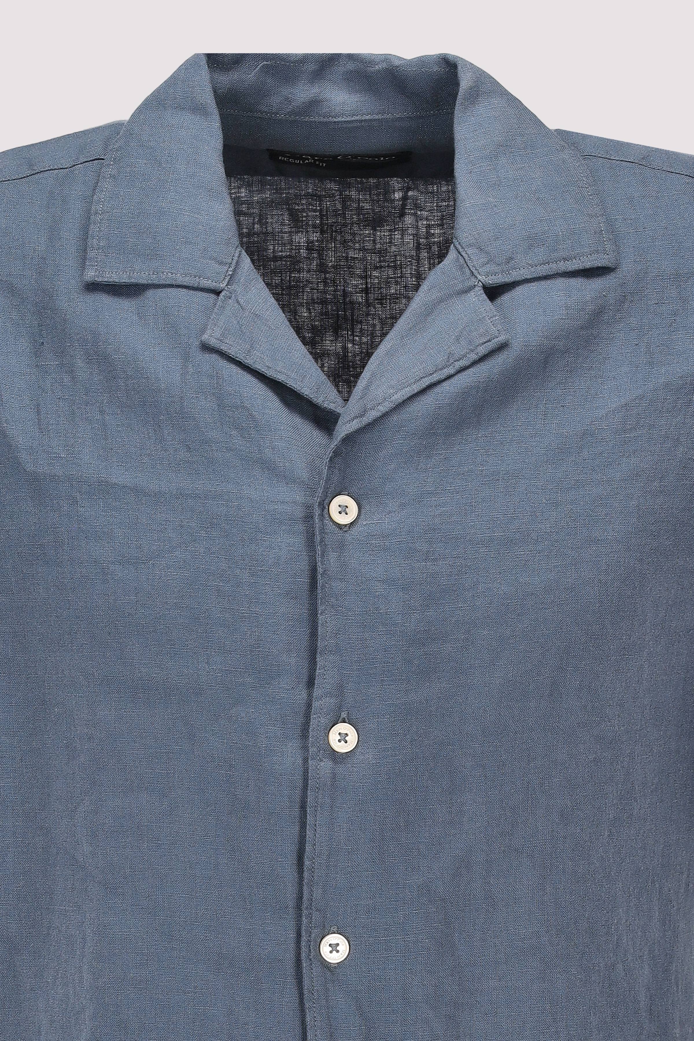 Marc O´Polo International - Camp collar, short sleeves, sl