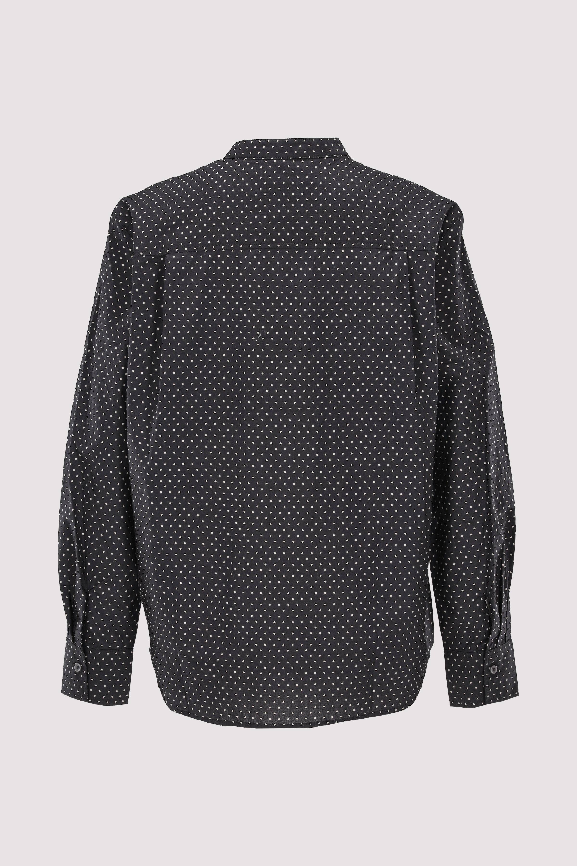 Blouse, casual fit, stand up c