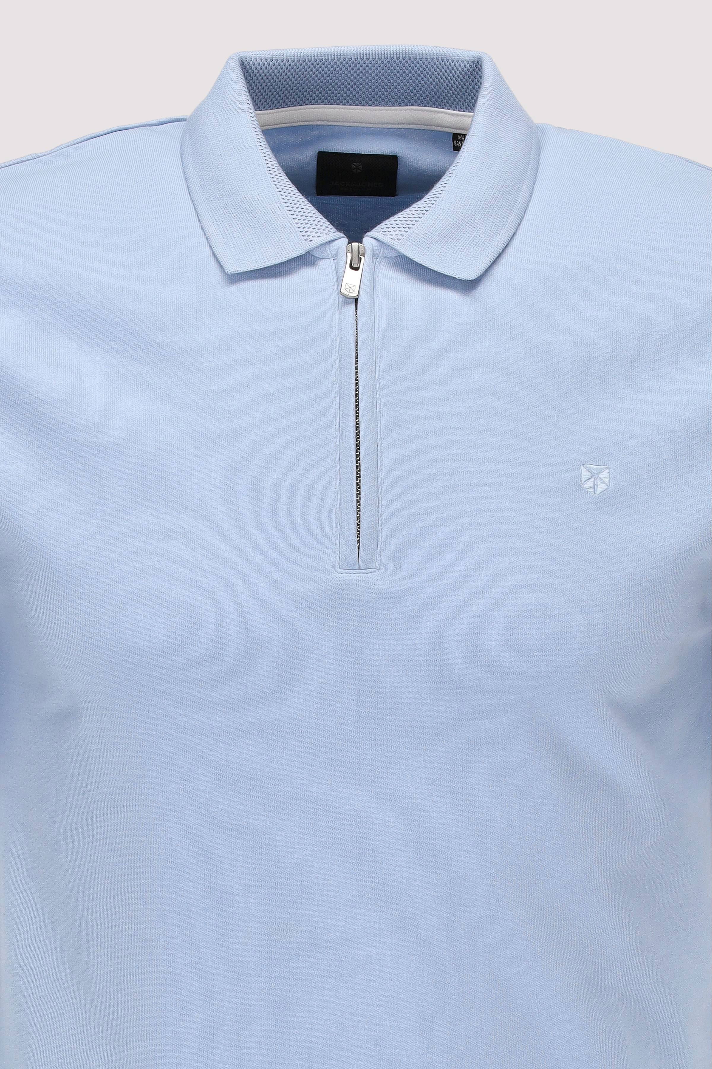 Jack and Jones - JPRBLAETHAN SS ZIP POLO SN