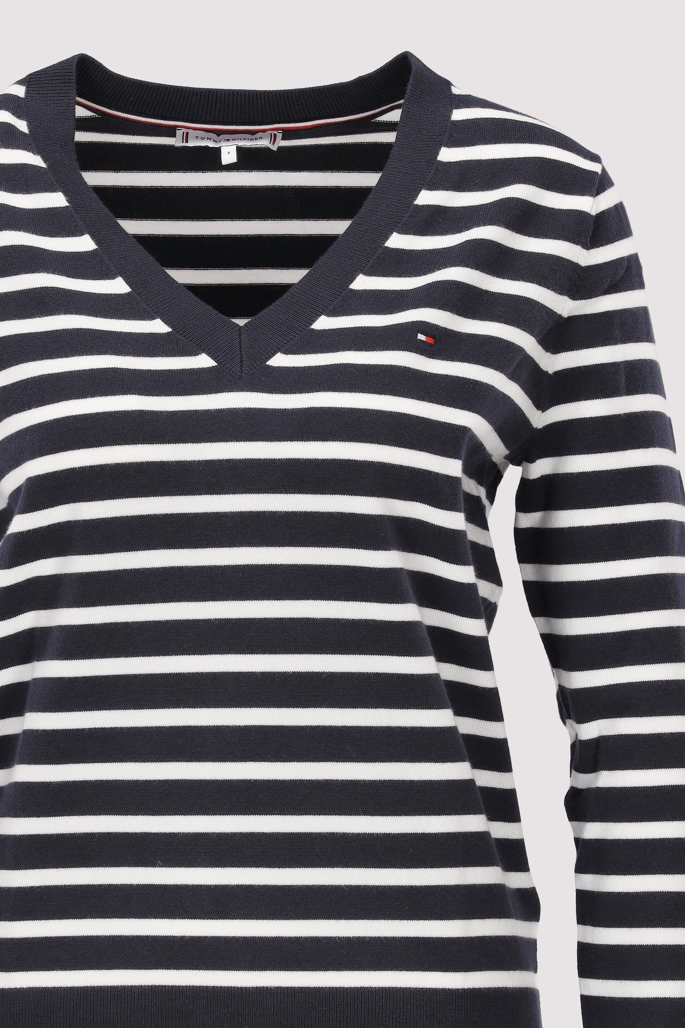 Tommy Hilfiger - CO JERSEY STITCH V-NK SWEATER Tommy Hilfiger - CO JERSEY STITCH V-NK SWEATER