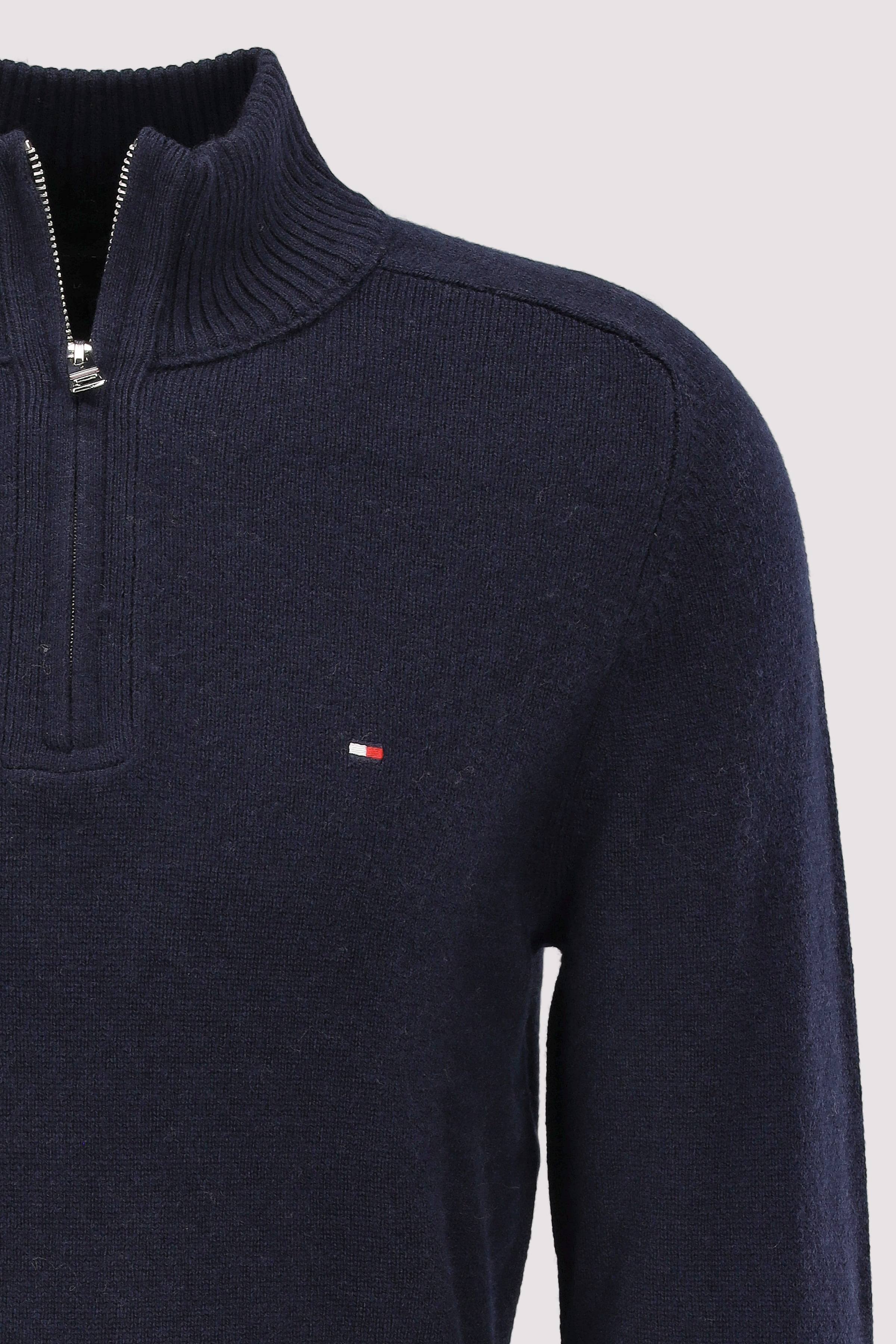 Tommy Hilfiger - LAMBSWOOL ZIP MOCK