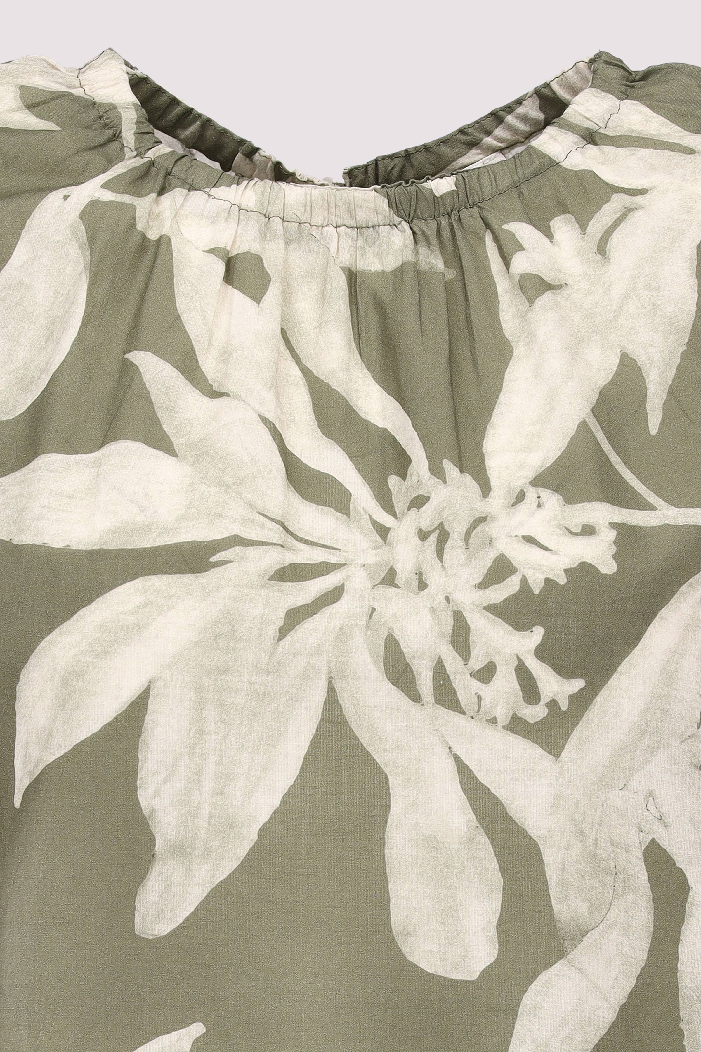 Marc O´Polo International - Woven Top, round neck, gatheri Marc O´Polo International - Woven Top, round neck, gatheri
