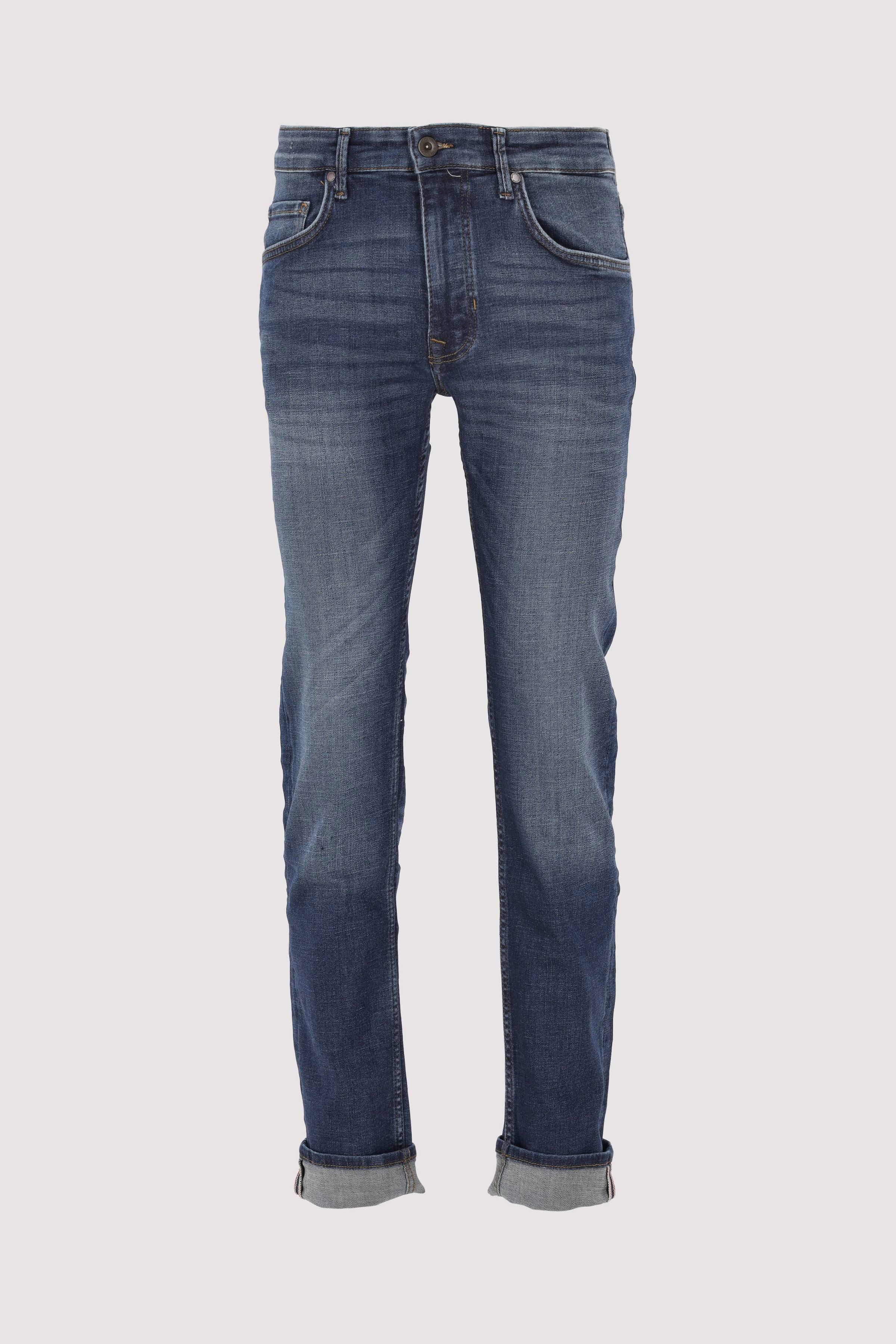 Marc O´Polo International - Denim trousers, shaped fit, sh