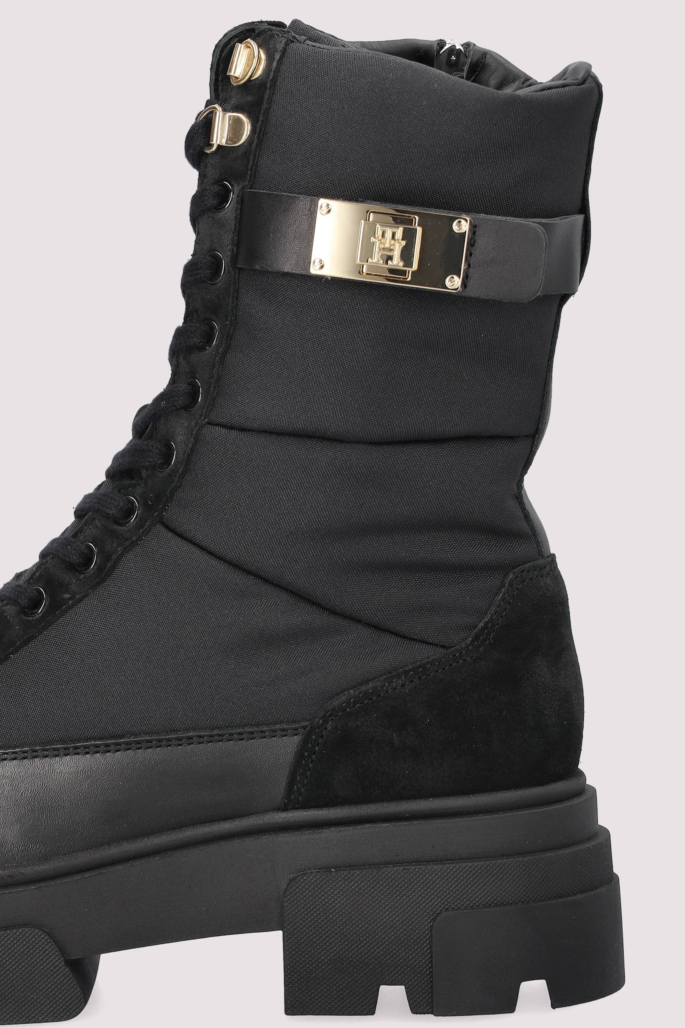 Tommy Hilfiger - BIKER LEATHER MIX LACE-UP Tommy Hilfiger - BIKER LEATHER MIX LACE-UP