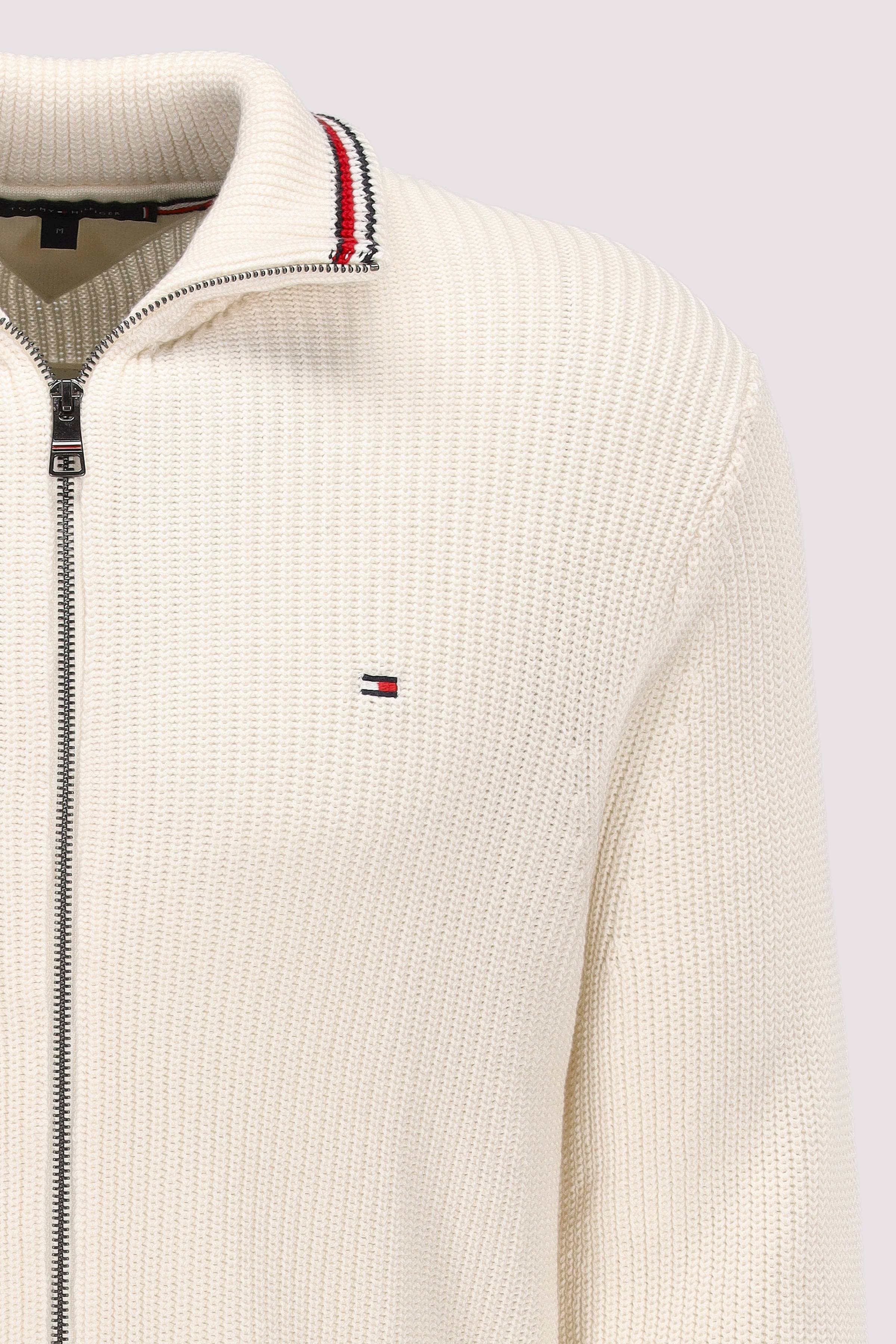 Tommy Hilfiger - RWB RIB ZIP THROUGH Tommy Hilfiger - RWB RIB ZIP THROUGH