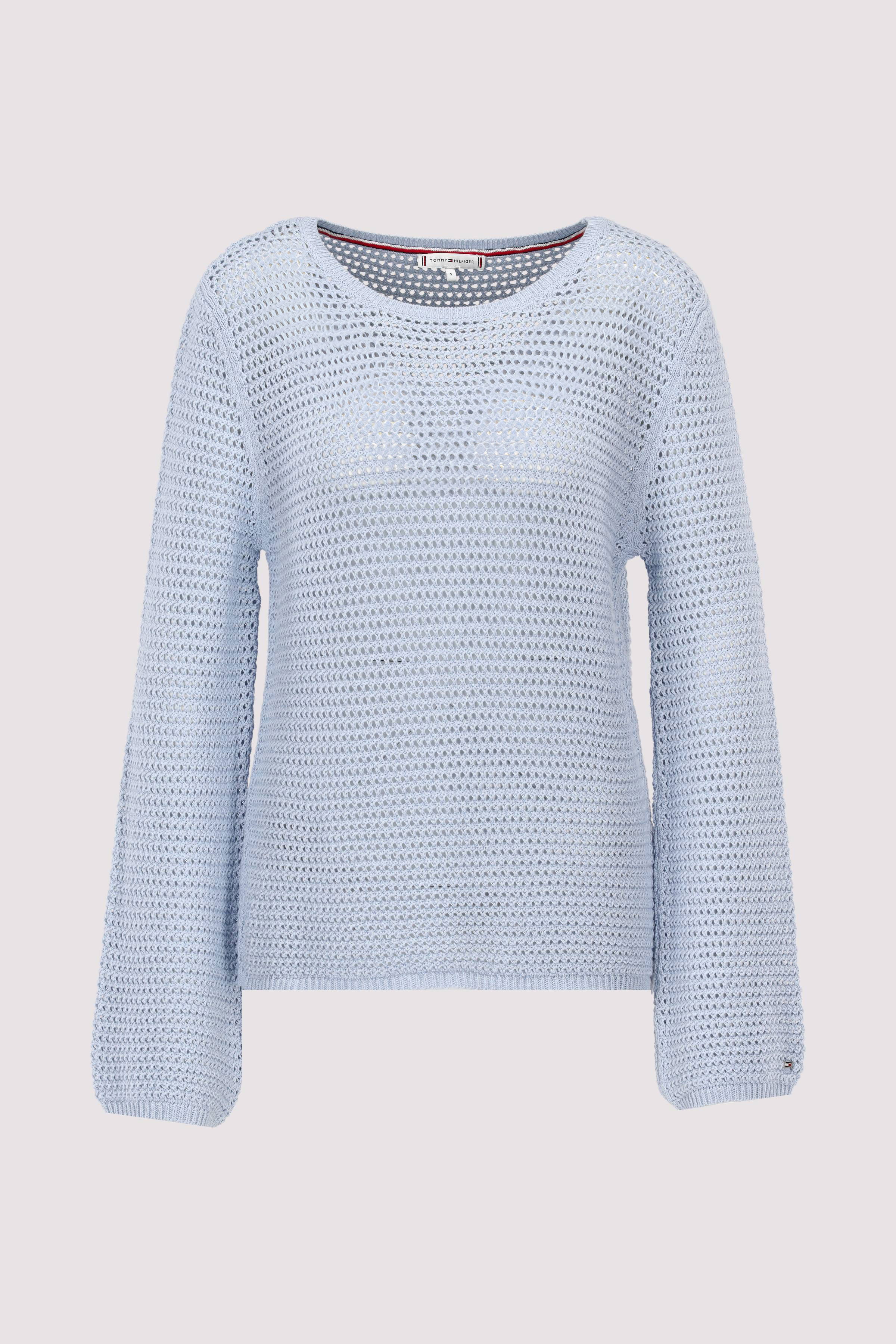 Tommy Hilfiger - POINTELLE CROCHET OPEN-NK LS S Tommy Hilfiger - POINTELLE CROCHET OPEN-NK LS S