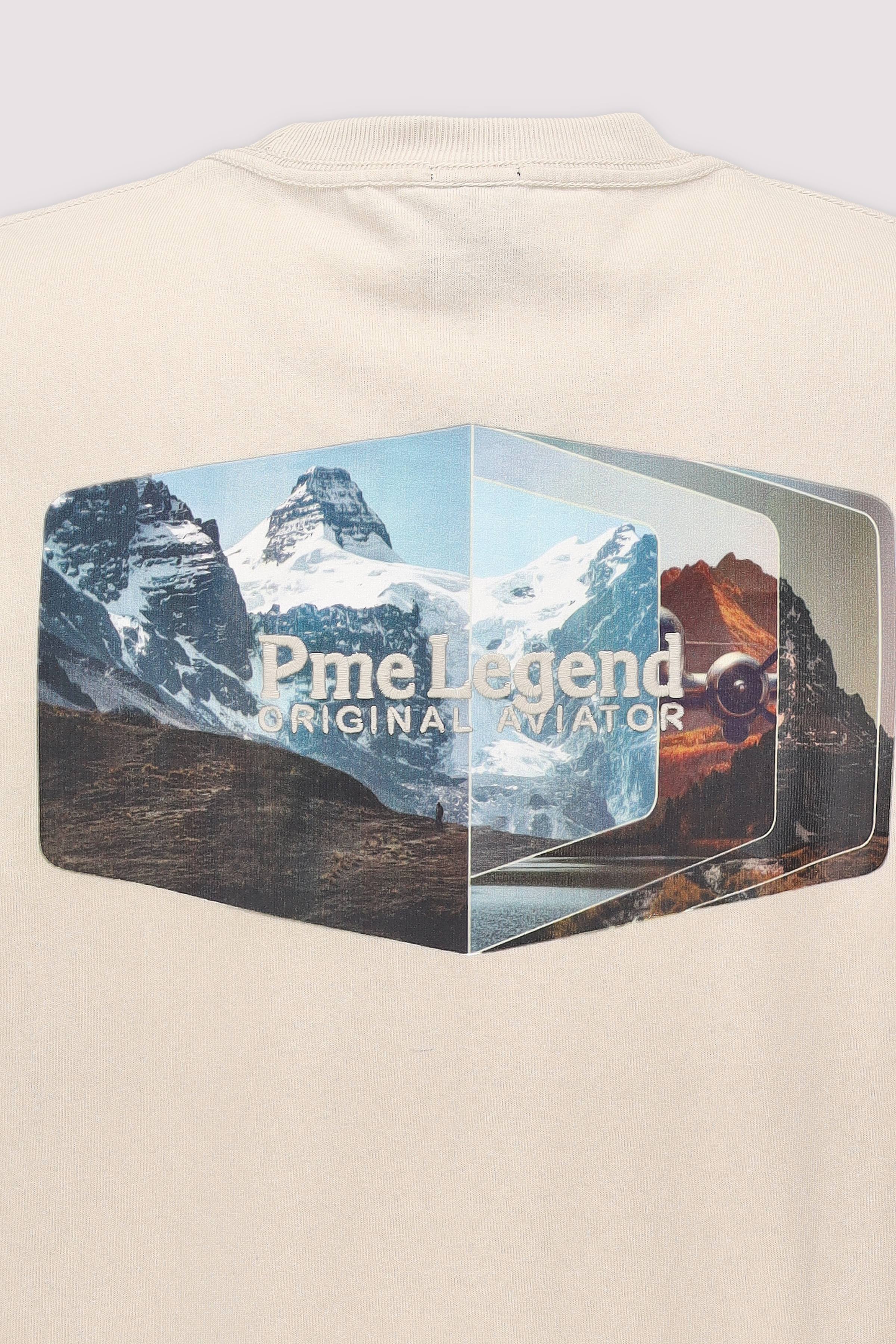 PME Legend - PME Legend Kurzarm-T-Shirt Salute Blau