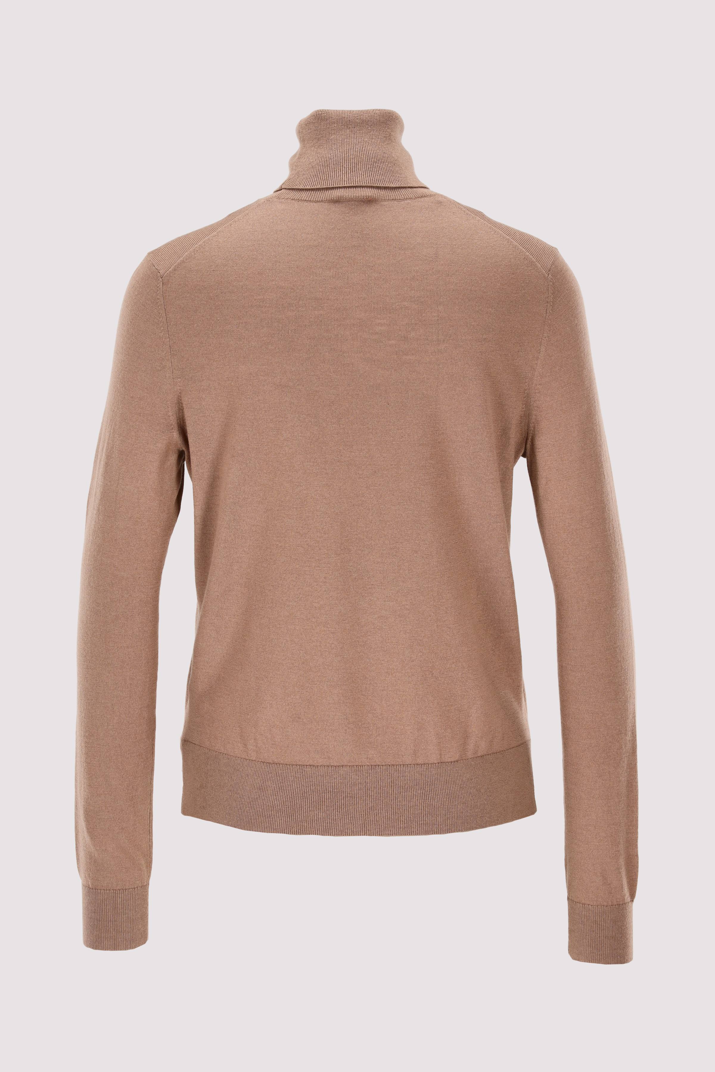 HUGO Rollkragenpullover braun warm