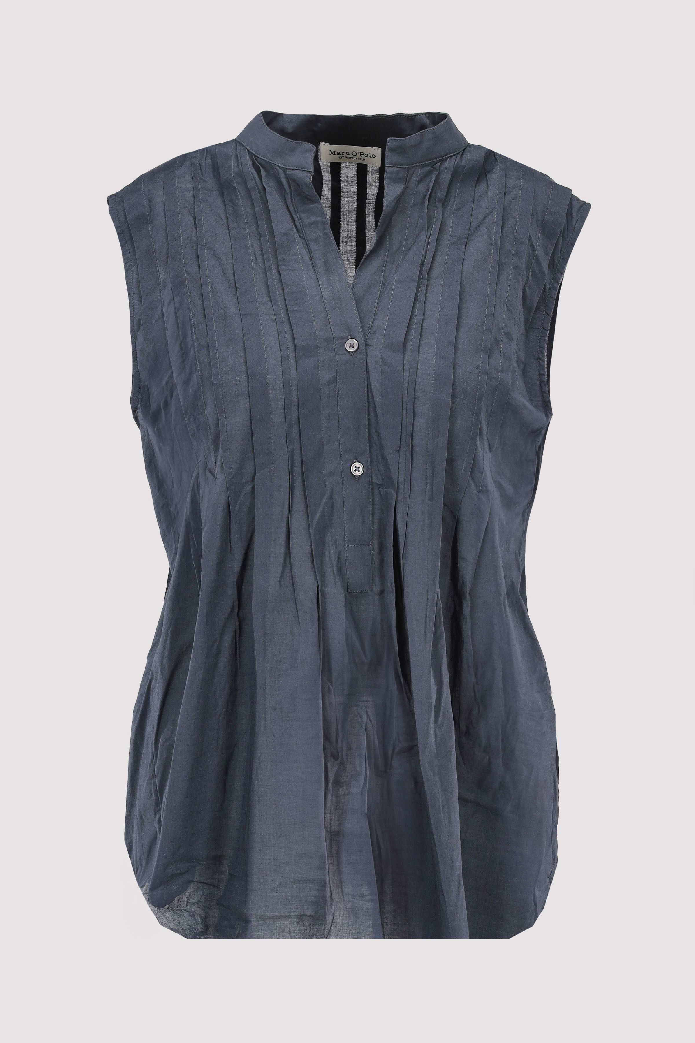 Woven Top, flared shape, pleat