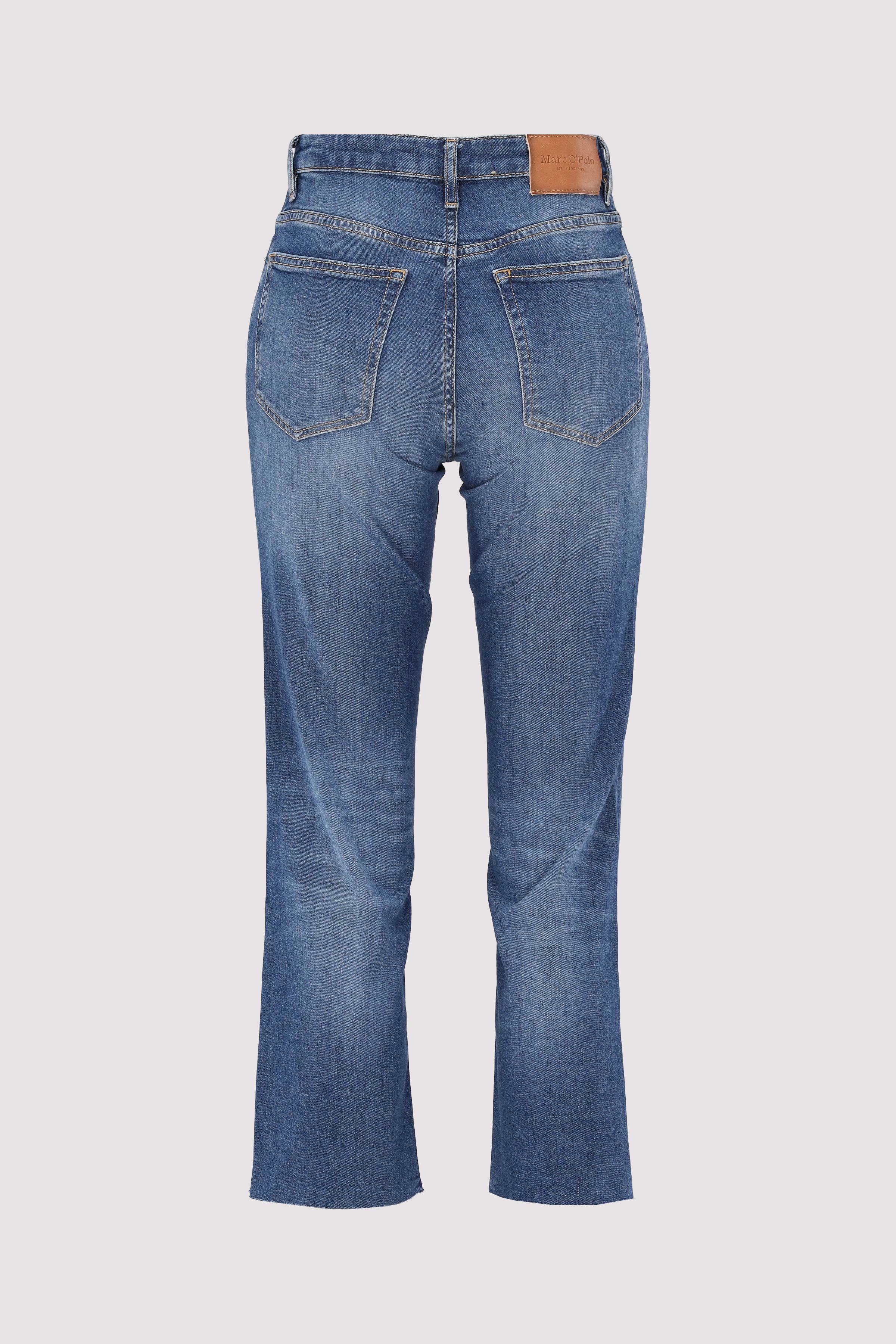 Denim trouser, high waist, str