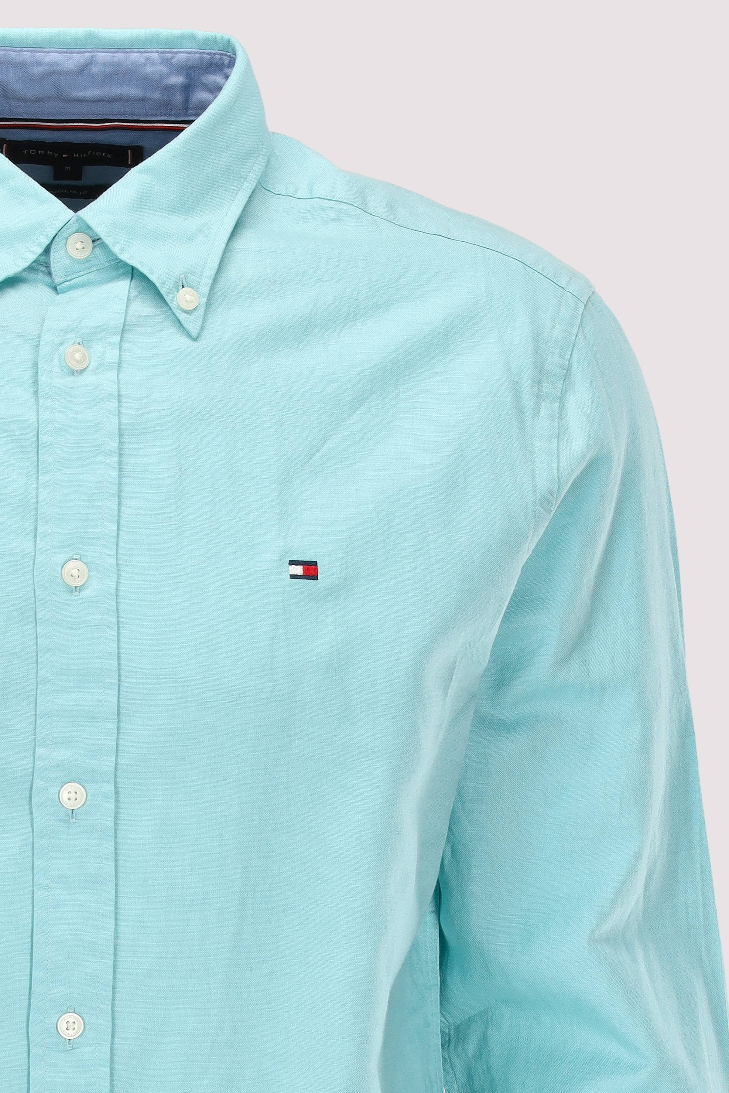 Tommy Hilfiger - Tommy Hilfiger Leinenhemd Blau